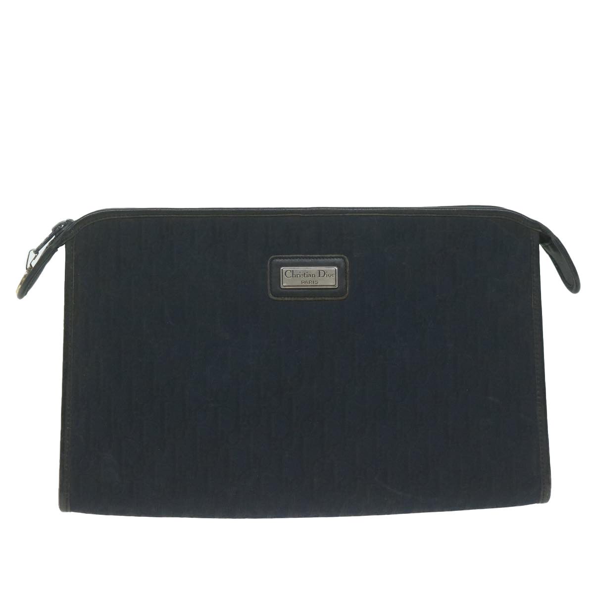 Dior Navy Canvas Clutch Bag (Pre-Owned) Size ONE SIZE - 1 Thumbnail