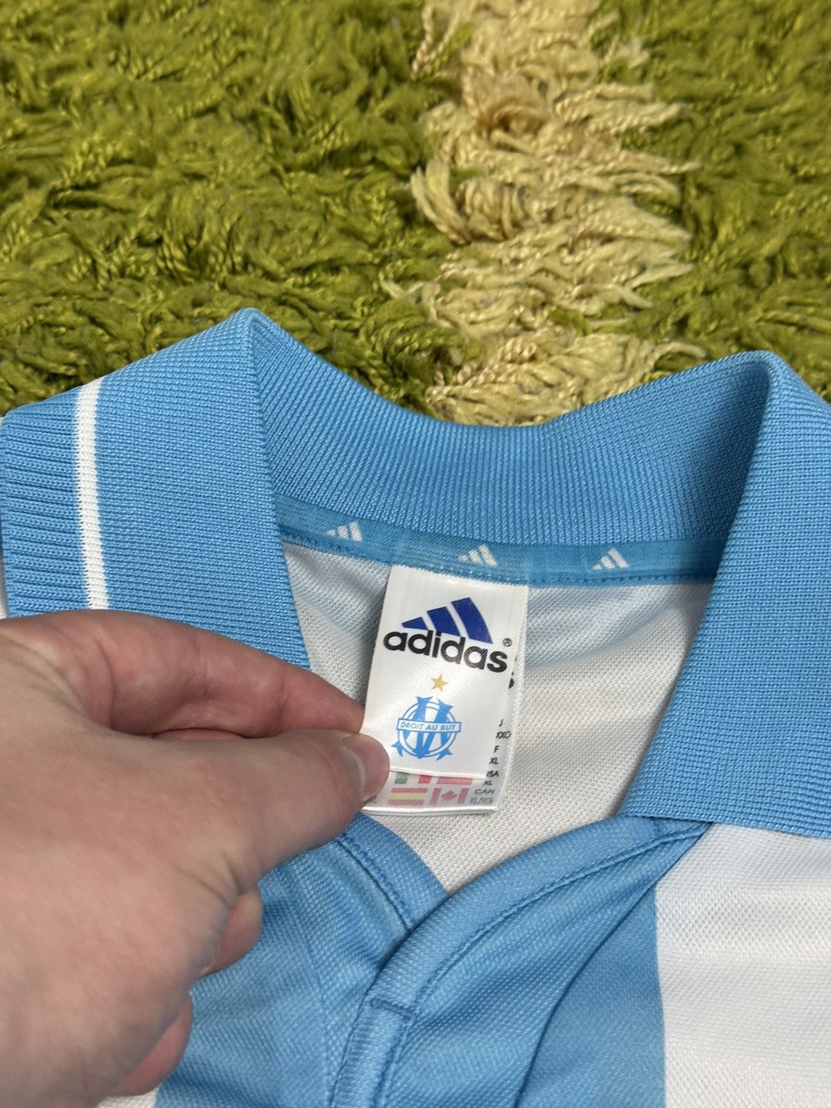 Vintage OLYMPIQUE MARSEILLE 2000/2001 ADIDAS JERSEY VINTAGE Size US XL / EU 56 / 4 - 3 Thumbnail