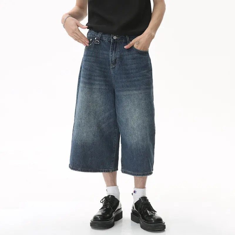 Jean × Vintage Streetwear Baggy Denim Shorts y2k Size US 30 / EU 46 - 1 Thumbnail