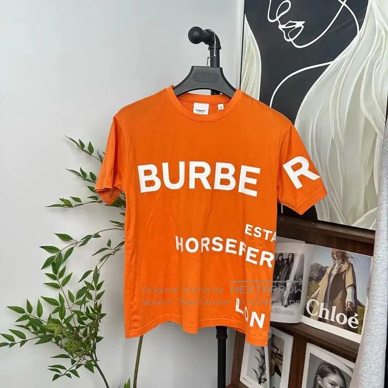 Burberry Burberry Women’s Orange Cotton Short Sleeve T-shirt. Size XXS / US 00 / IT 34 - 1 Thumbnail
