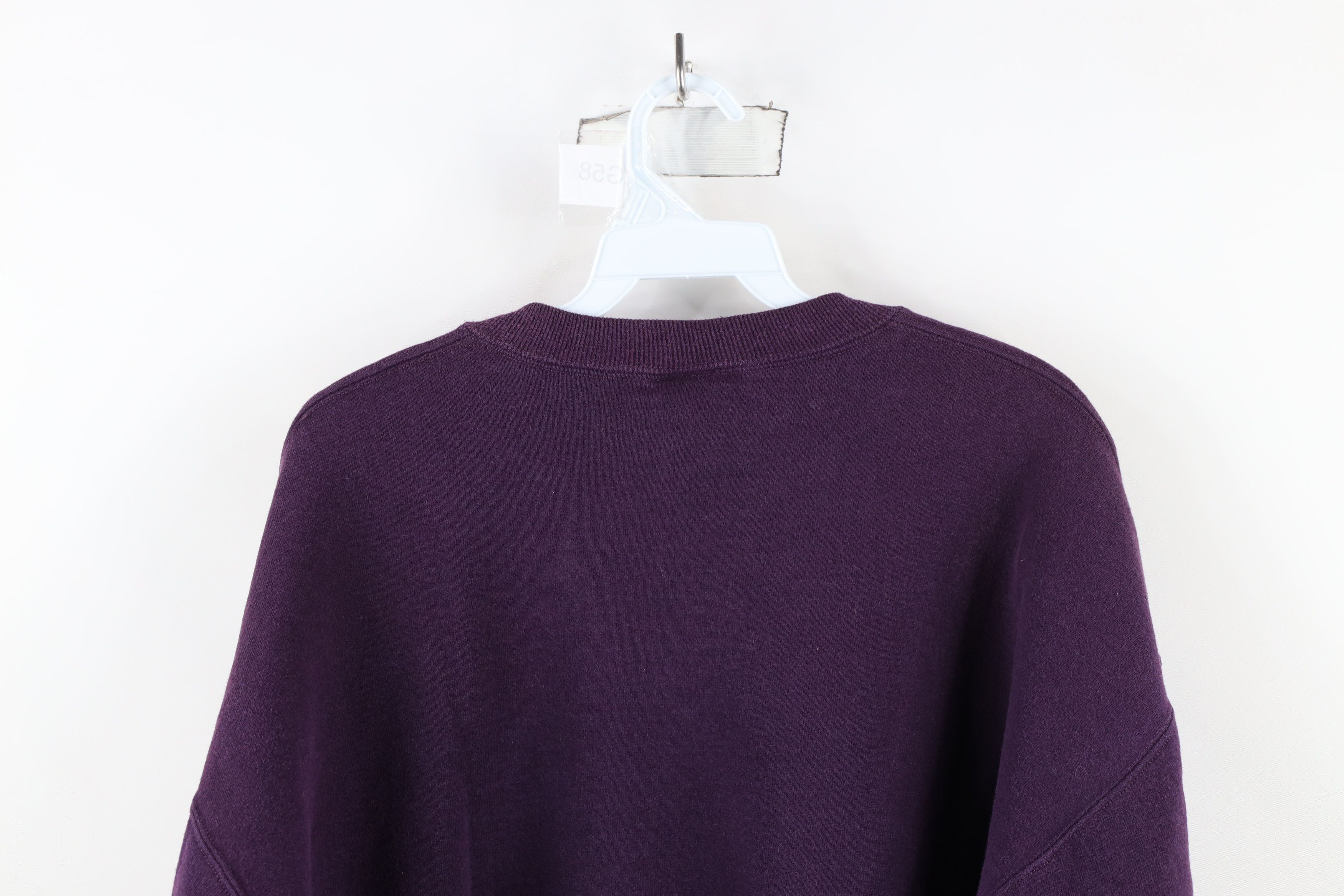 Vintage Vintage 90s Streetwear Heavyweight Sweatshirt Purple USA Size US XL / EU 56 / 4 - 10 Thumbnail