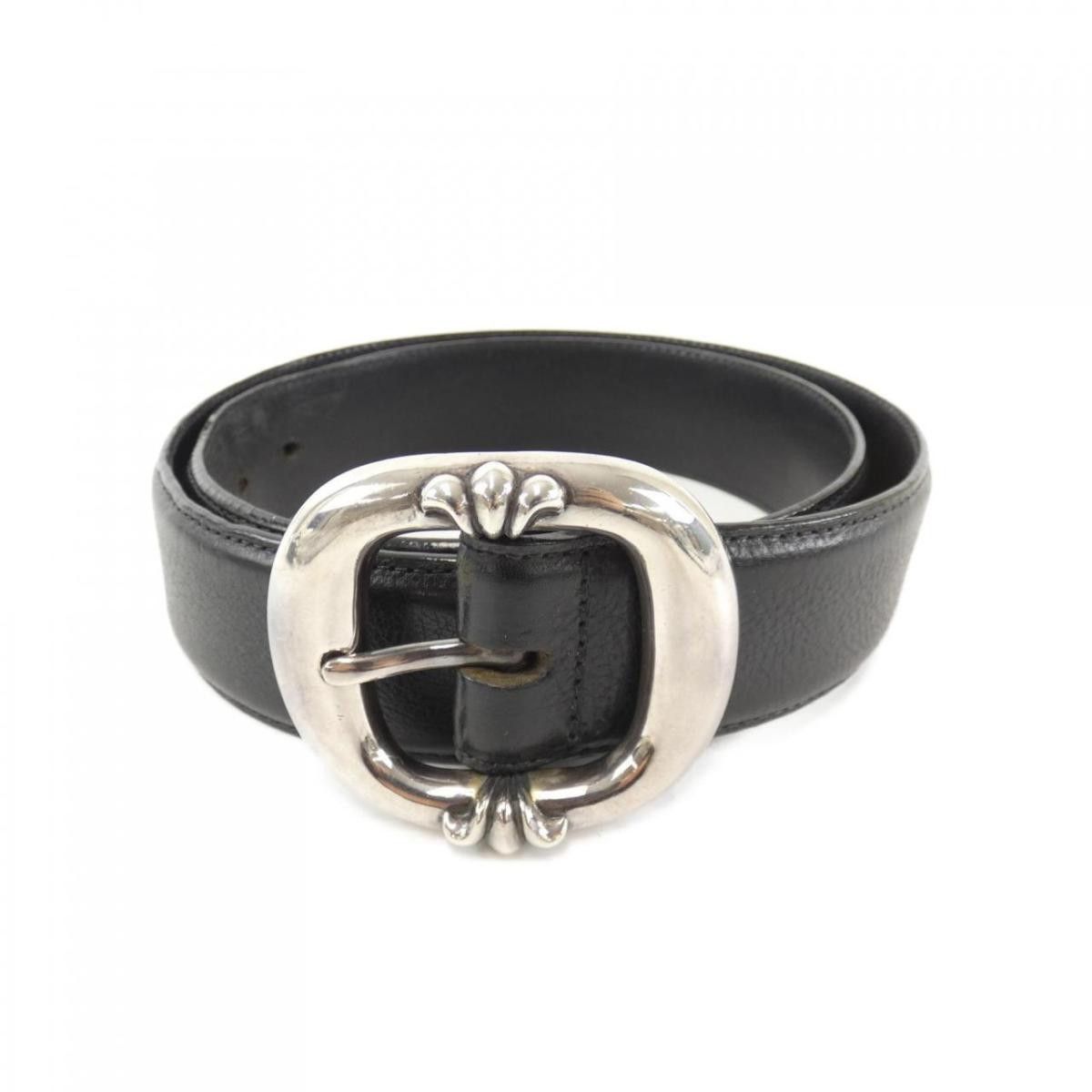 image of Chrome Hearts 1.5In Gunslinger Belt Size 34 in Black, Men's