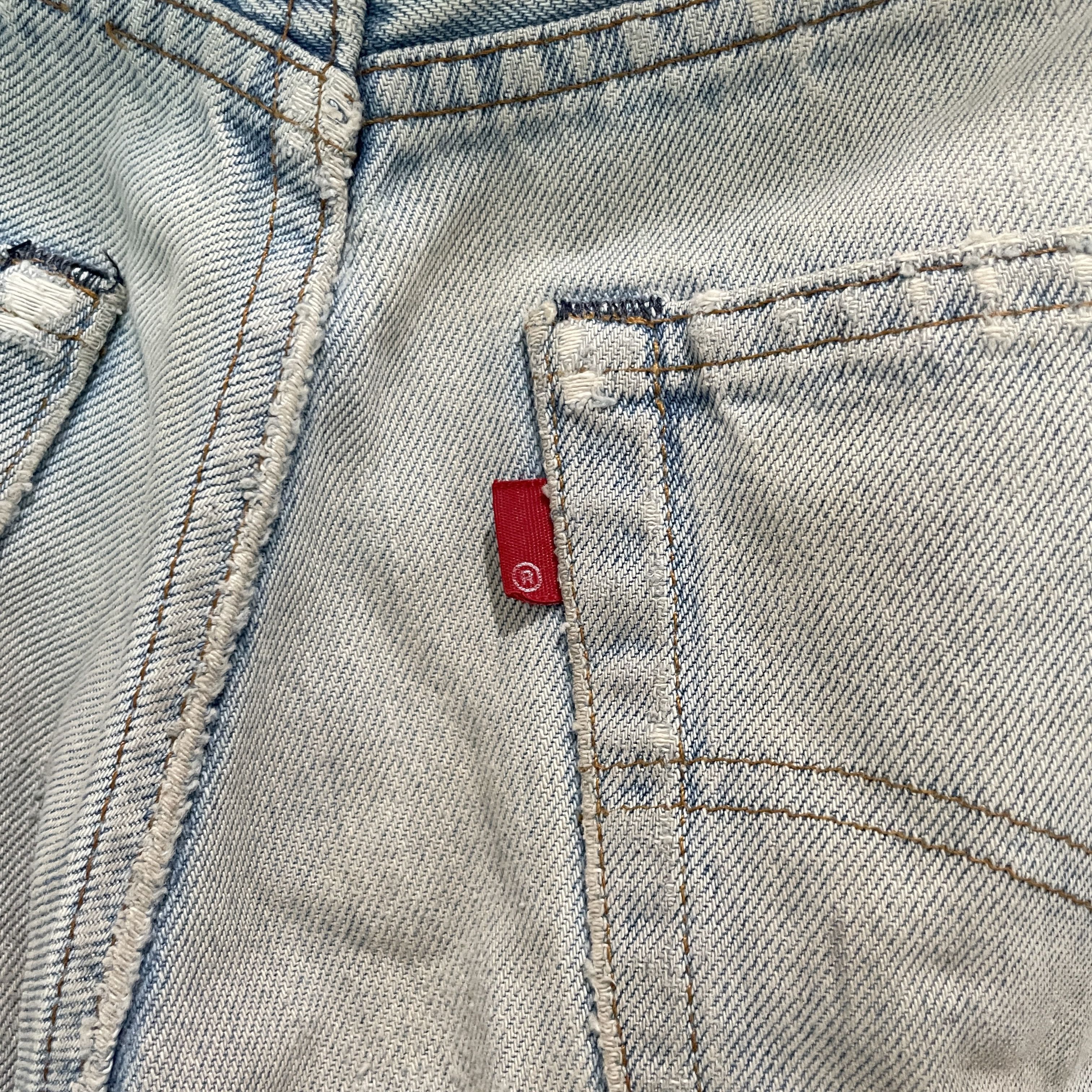 Levi's Rare Vintage 80s Levi's 501 Redline Selvedge Size US 28 / EU 44 - 8 Thumbnail