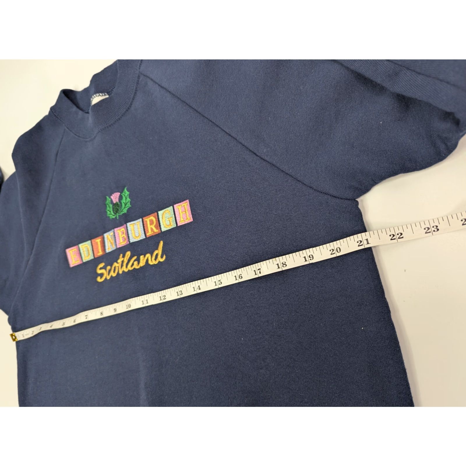 Vintage VINTAGE Screen Stars Pullover Sweatshirt Navy Blue M Men Ireland Embroidered Logo Crew Neck Knit All Seasons Size US M / EU 48-50 / 2 - 7 Thumbnail