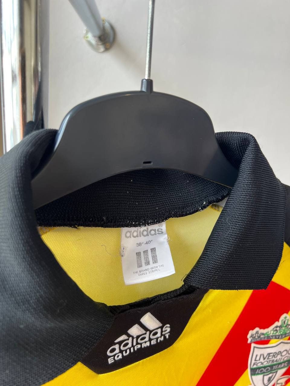 Adidas VERY RARE! 1992/93 LIVERPOOL FC GK 100 YEARS SOCCER JERSEY Size US M / EU 48-50 / 2 - 13 Thumbnail