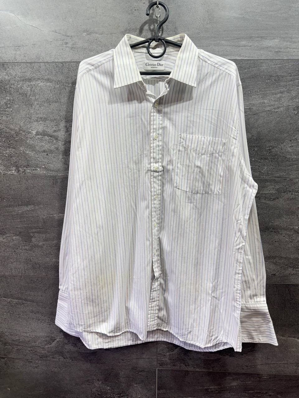 Christian Dior Monsieur Christian Dior Monsieur Vintage Striped Button Up Shirt Size US L / EU 52-54 / 3 - 1 Thumbnail