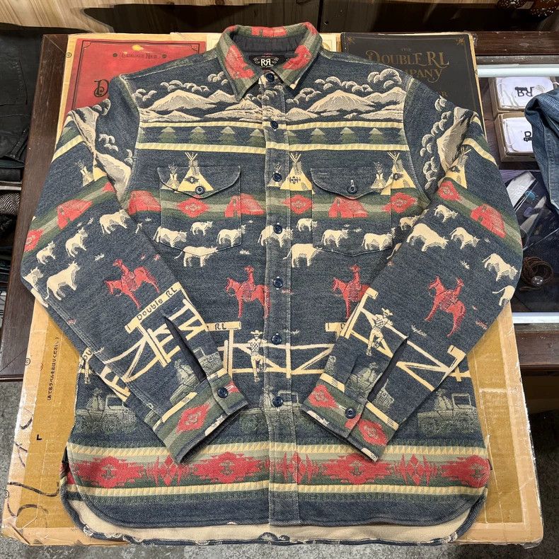 RRL Ralph Lauren RRL Ralph Lauren Southwest Ranch Shirt Size US S / EU 44-46 / 1 - 1 Thumbnail