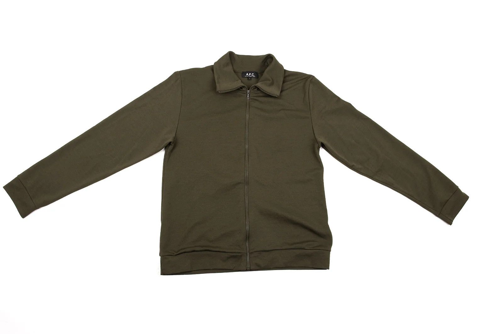 A.P.C. Poly Track Jacket in Olive Color Size US XXS / EU 40 - 2 Thumbnail