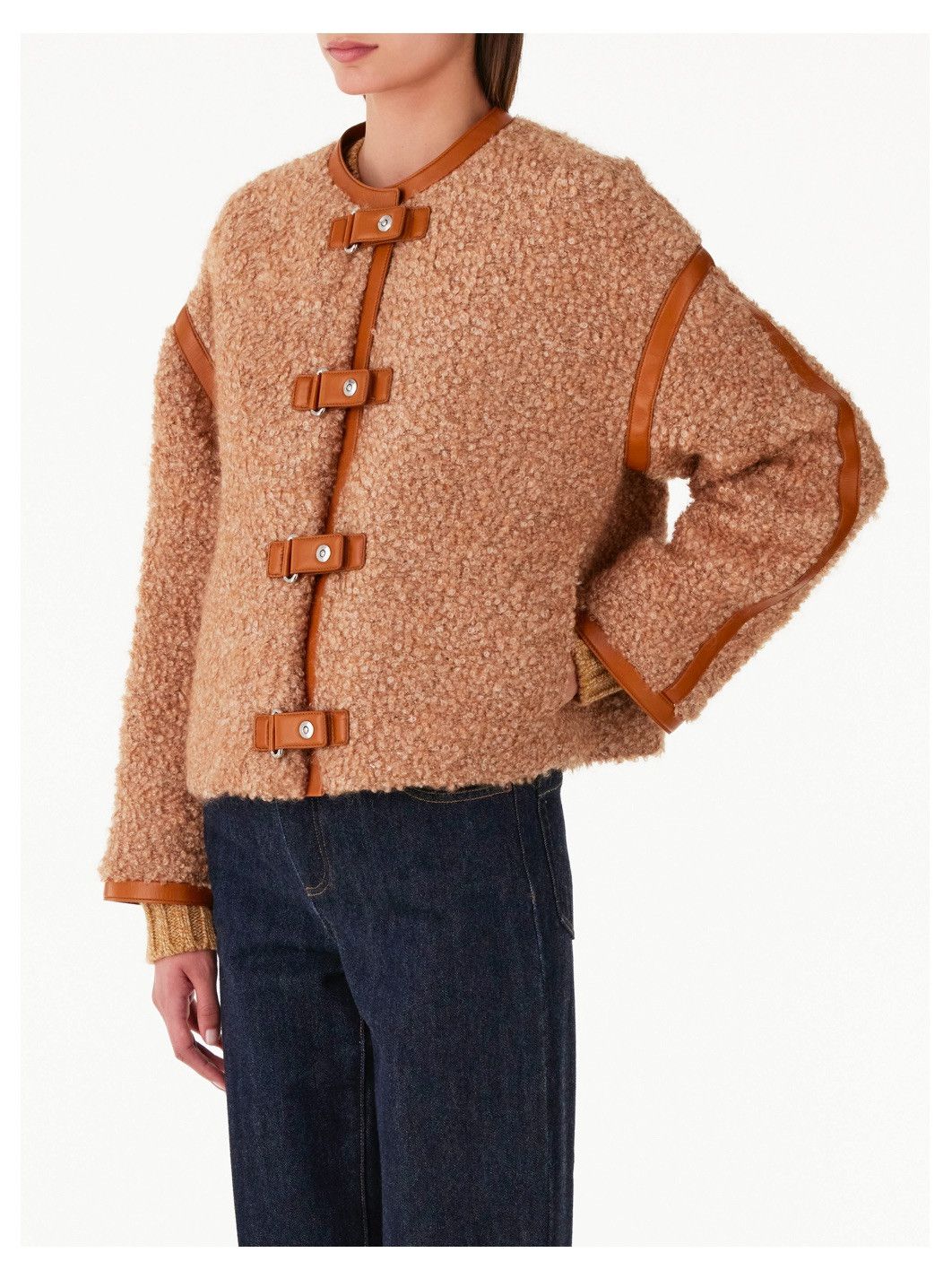 Loro Piana o1srvl11e0125 FAM8539 Carina Jacket in Brown Size L / US 10 / IT 46 - 2 Thumbnail