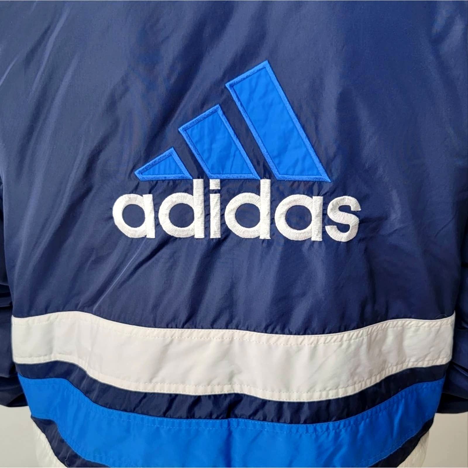 Adidas Vintage Y2k adidas Quilted Puffer Jacket Parka - XL Size US XL / EU 56 / 4 - 4 Thumbnail