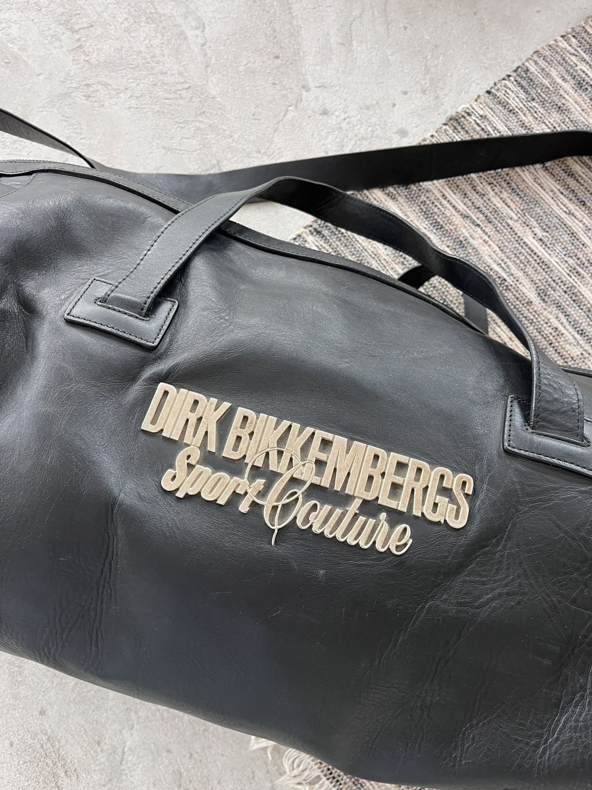 Dirk Bikkembergs Archive Dirk Bikkembergs FW 2007 Rare Leather Football Bag Size ONE SIZE - 9 Thumbnail