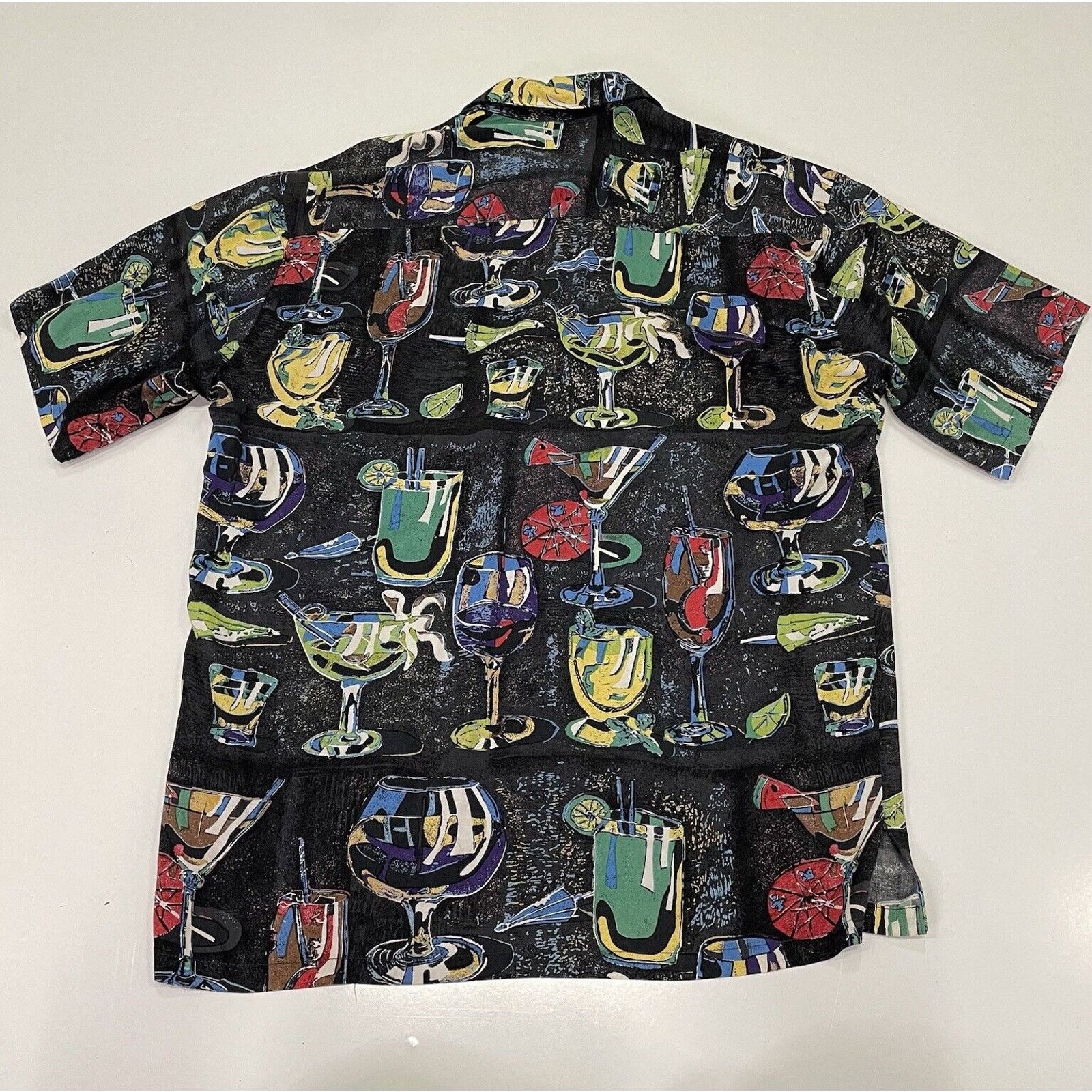 Duke Kahanamoku Kahala Avi Men’s Shirt Black Cocktail Bar Drinks Hawaiian M Size US M / EU 48-50 / 2 - 6 Thumbnail