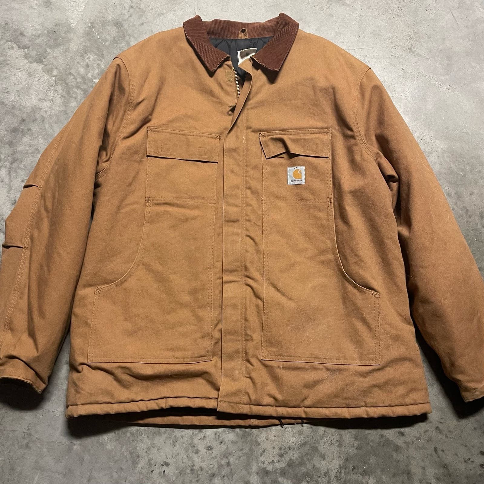 image of Carhartt Down Lined Jacket in Tan, Men's (Size 2XL)