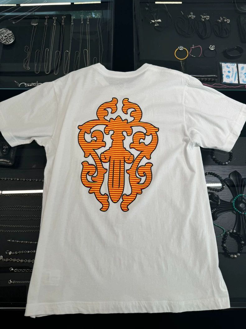 Chrome Hearts Chrome Hearts White Short Sleeve T-shirt with Yellow Sword-yf Size US M / EU 48-50 / 2 - 1 Thumbnail