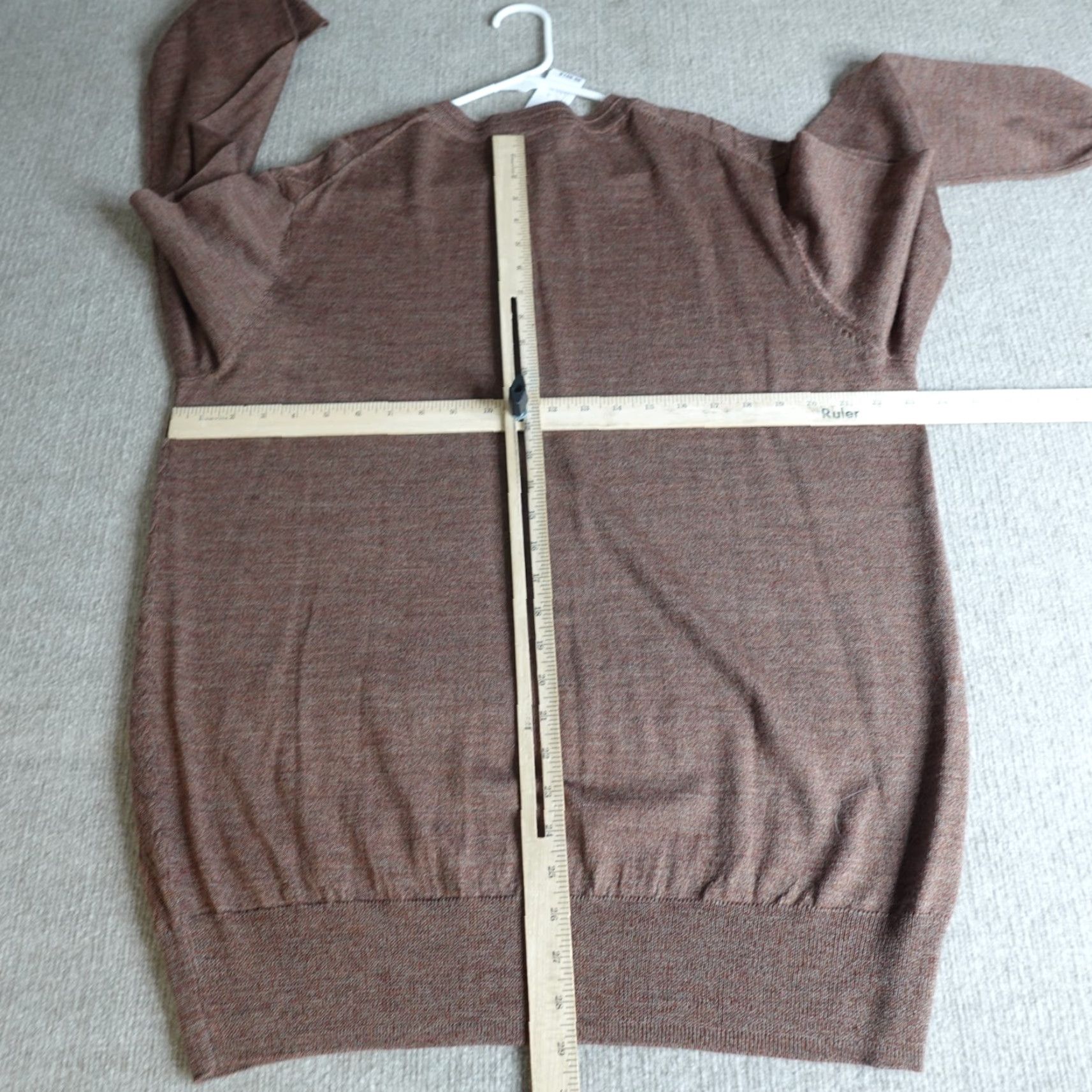 Jos. A. Bank Jos A Bank Sweater 2XL Brown V-Neck Merino Wool Blend NEW Men Pullover Long Sleeve Knit Casual Size US XXL / EU 58 / 5 - 4 Thumbnail