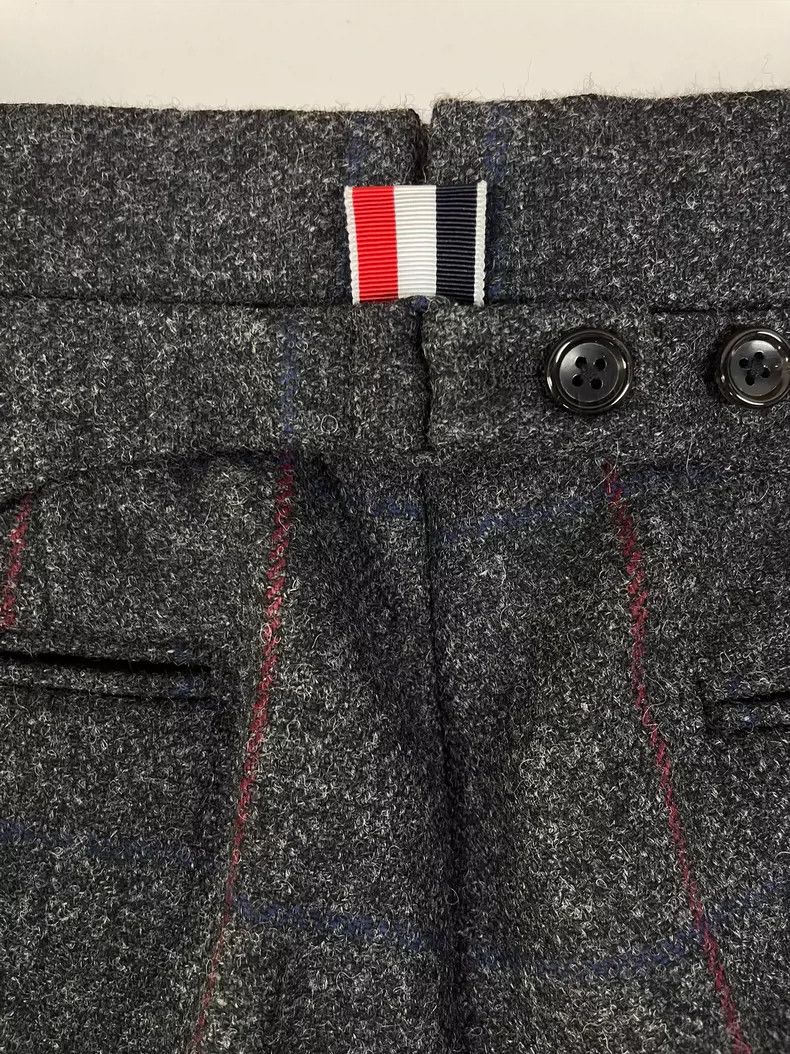 Thom Browne Thom Browne size0 Dark grey wool casual trousers Size 36S - 4 Thumbnail