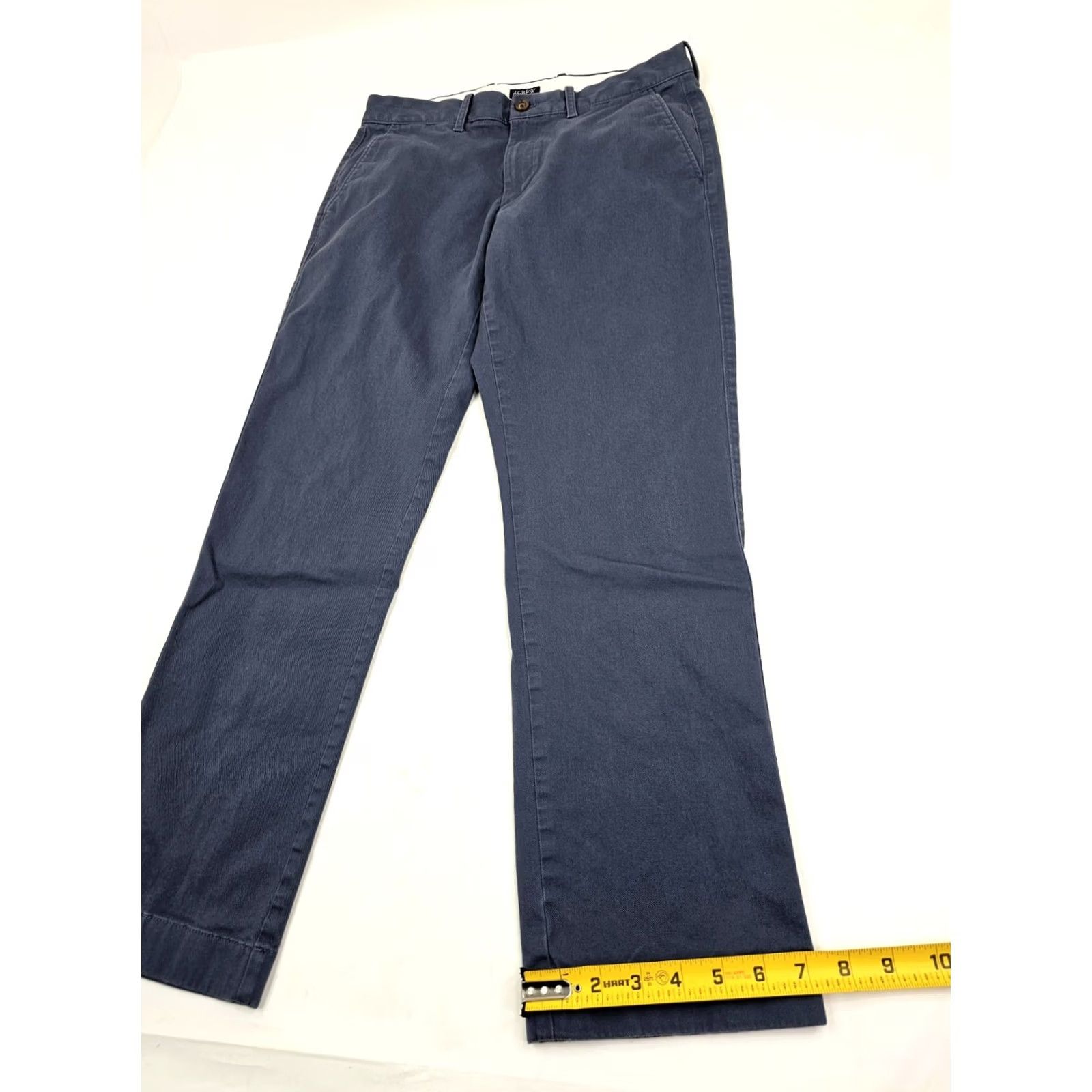J.Crew J.Crew Flex Pants Men 31x30 Fits 31x28 Steel Blue Chino Straight Stretch Twill Size US 31 - 2 Thumbnail