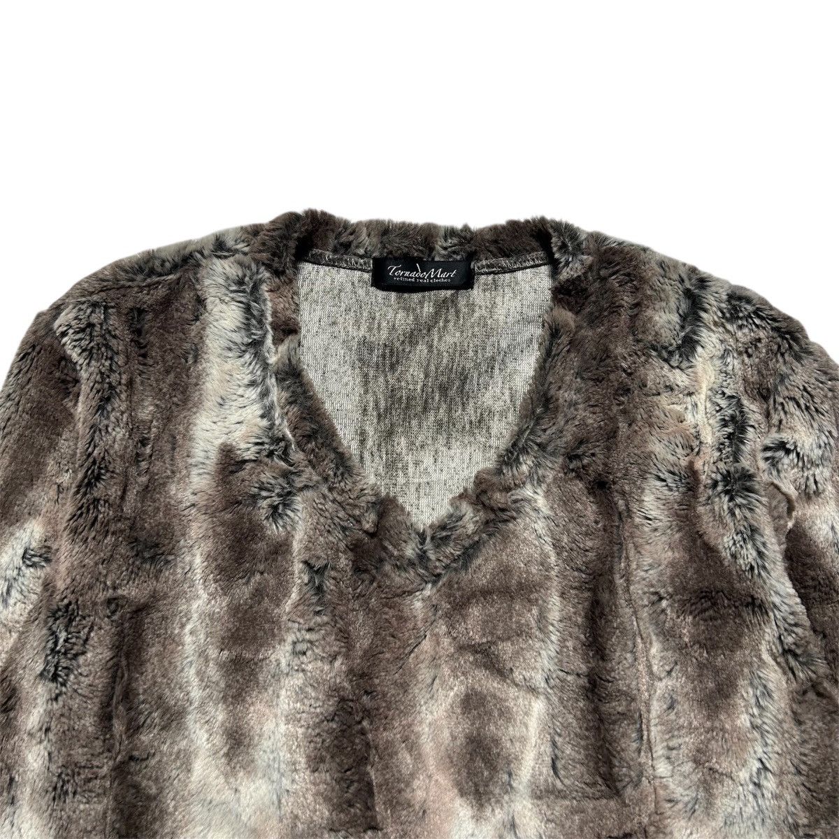 Tornado Mart Tornado Mart Fur V-neck Sweatshirt Size S / US 4 / IT 40 - 3 Thumbnail