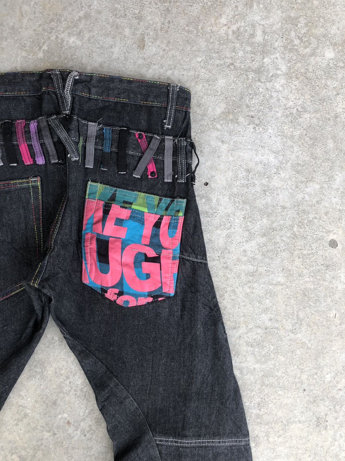 Hysteric Glamour Japanese Breathmint Double Waist Distressed Jeans Size US 30 / EU 46 - 10 Thumbnail