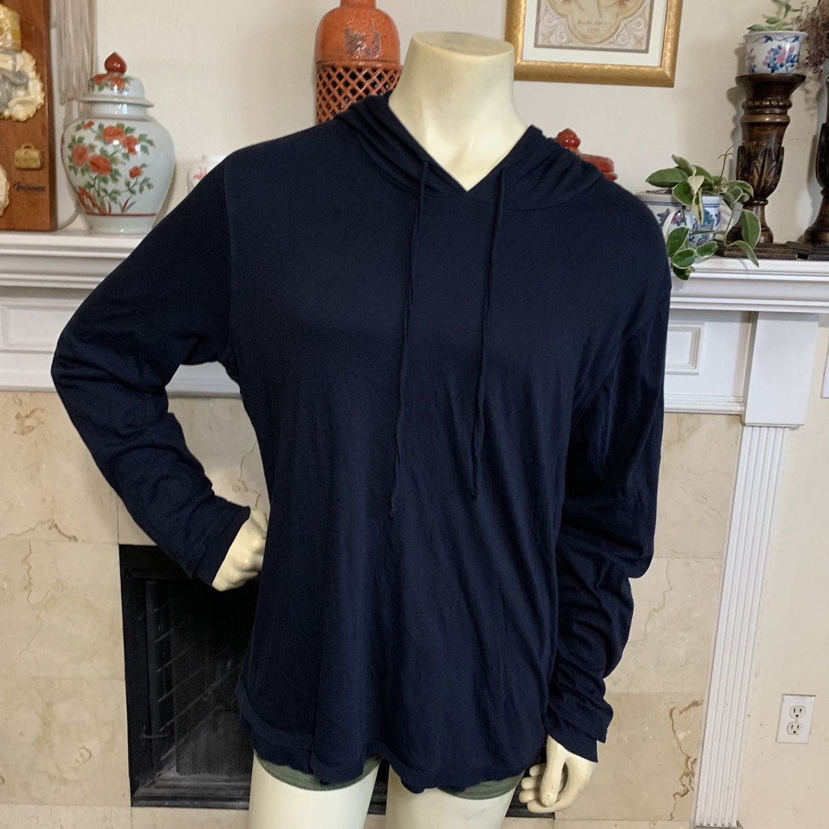Vince Layered 100% Pima cotton Pull over Hoodie Size US XL / EU 56 / 4 - 1 Thumbnail