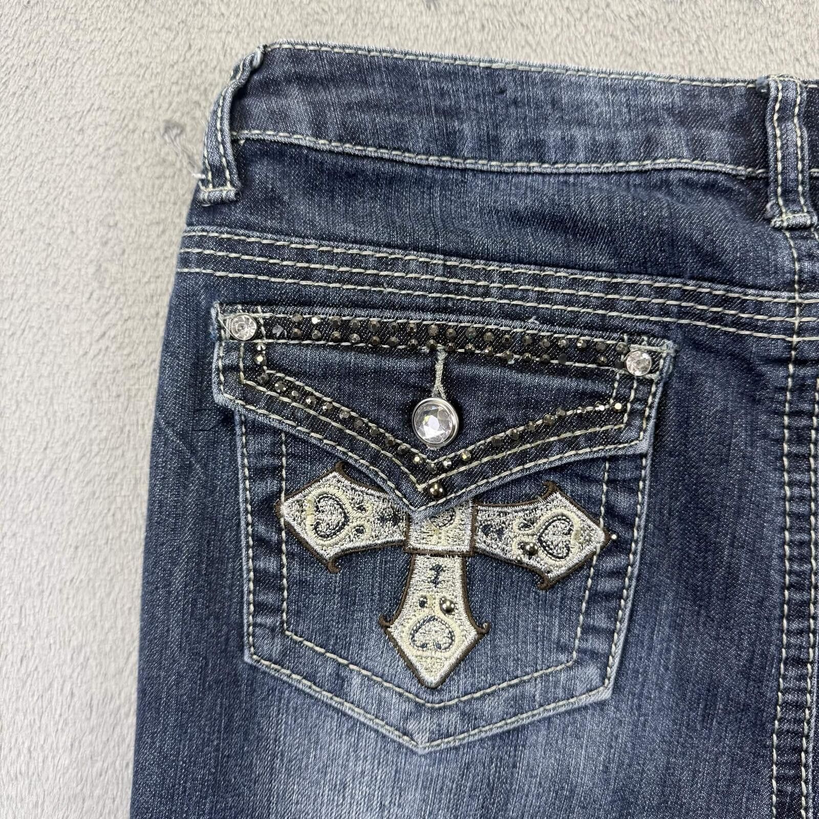 Cartoon Network CATO Women's Dark Wash Bootcut Jeans Size 24" / US 00 / IT 34 - 4 Thumbnail