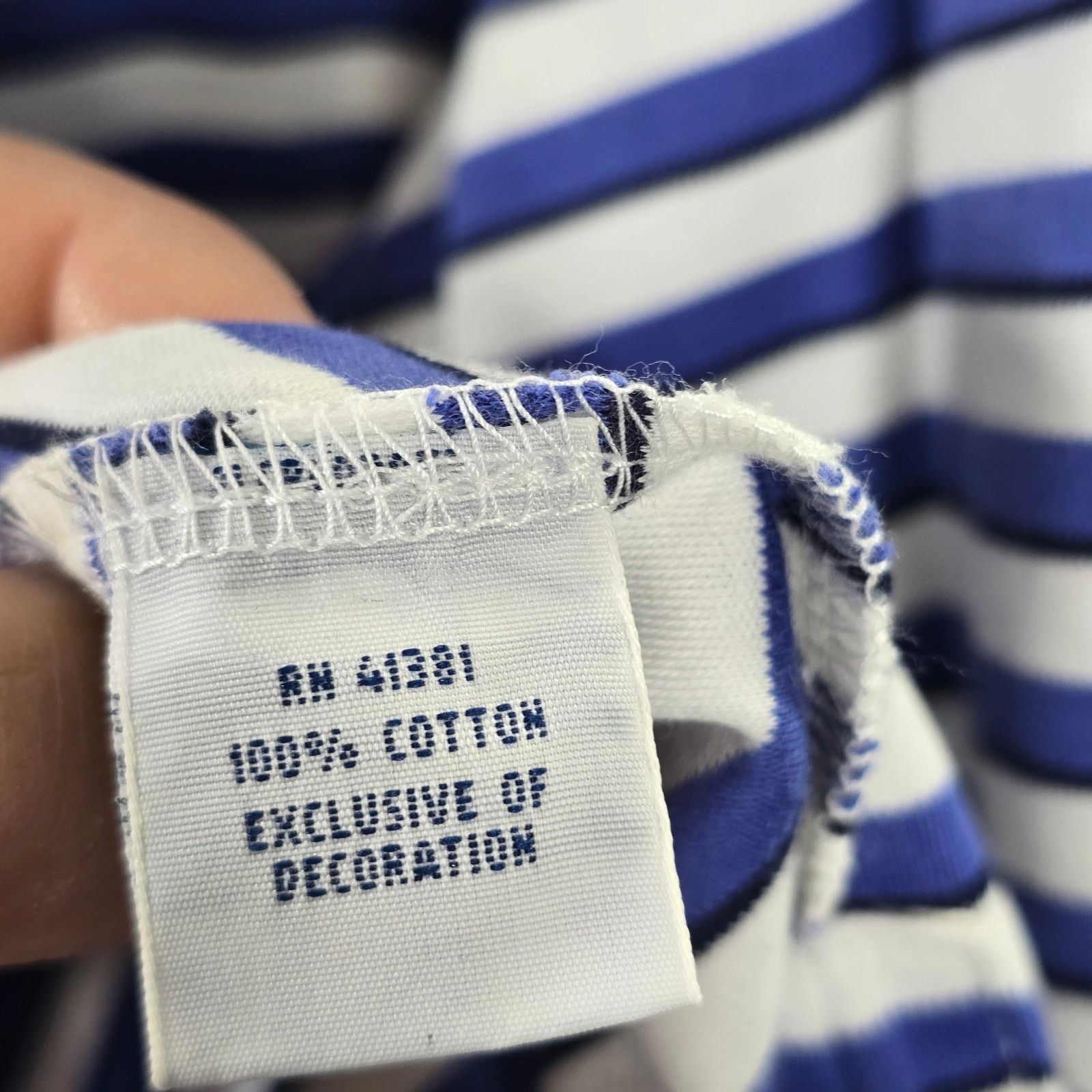 Polo Ralph Lauren Polo Ralph Lauren Blue White Stripe Classic Fit Polo XXL Size US XXL / EU 58 / 5 - 4 Thumbnail