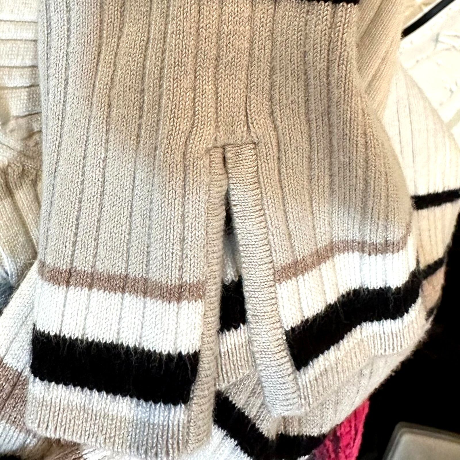 Other Linda Matthews Pullover Striped Sweater Square Neck L Size L / US 10 / IT 46 - 4 Thumbnail
