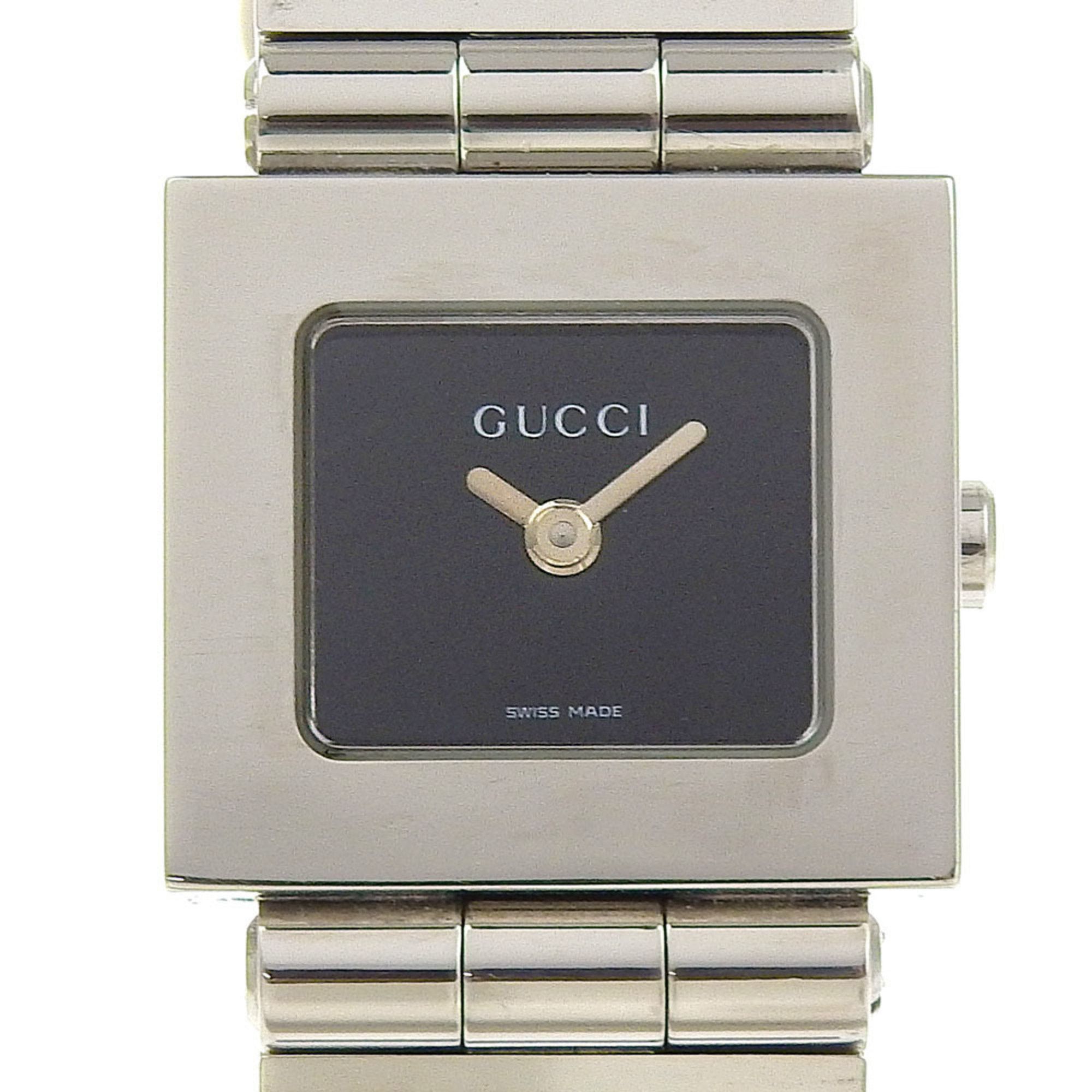Gucci Gucci Watch 600L Stainless Steel Quartz Analog Display Black Dial Women's Size ONE SIZE - 1 Thumbnail