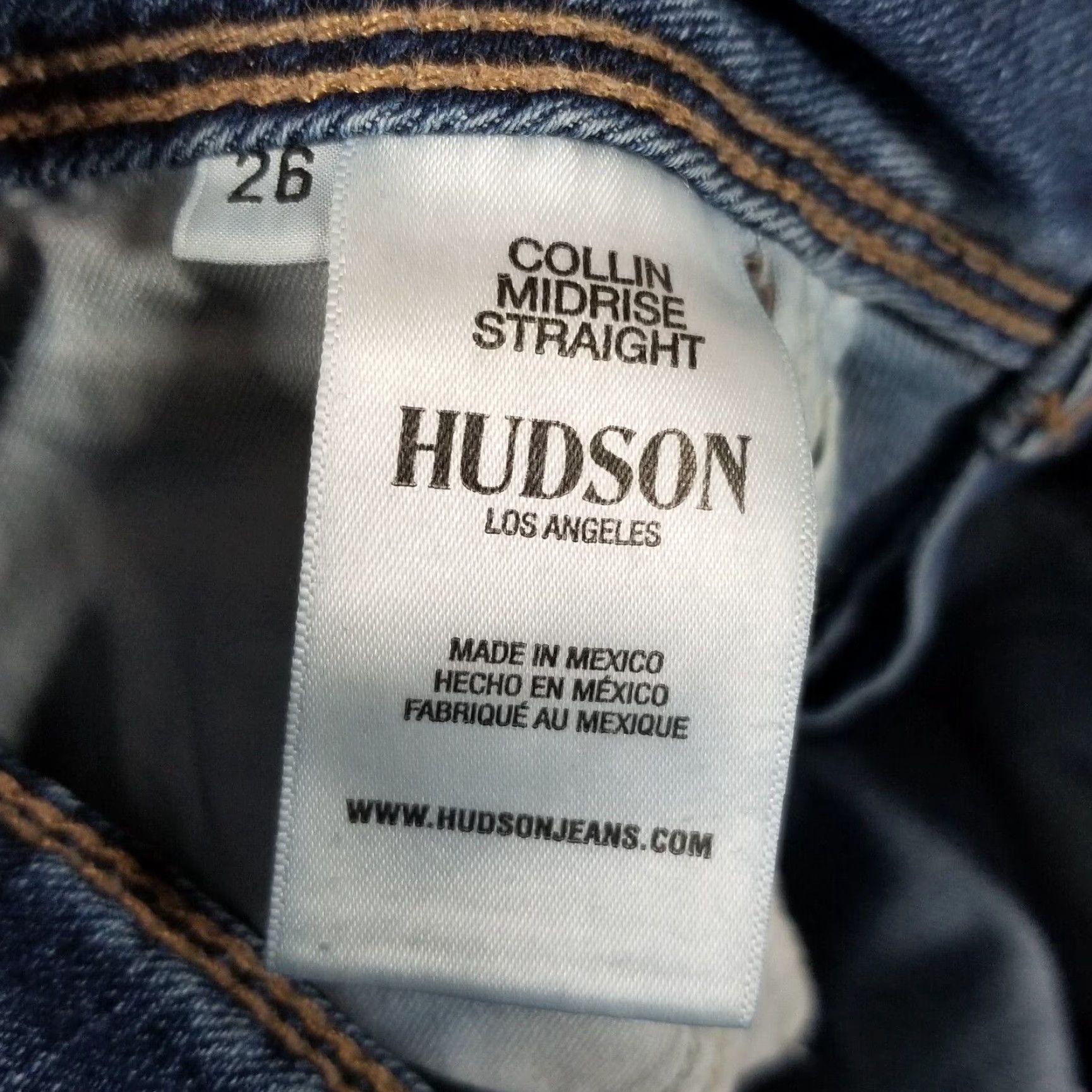 Hudson Hudson Jeans Slim/Extra-Slim Midrise Skinny Flap Pocket Distressed Denim 28x30 Women Blue Size 26 N/A Size 28" / US 6 / IT 42 - 6 Thumbnail