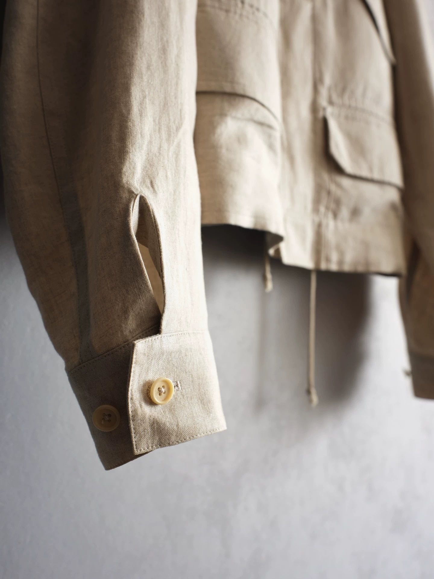 Yohji Yamamoto Yohji Yamamoto 04SS Drawstring Velcro Pleated Jacket Size US M / EU 48-50 / 2 - 6 Thumbnail