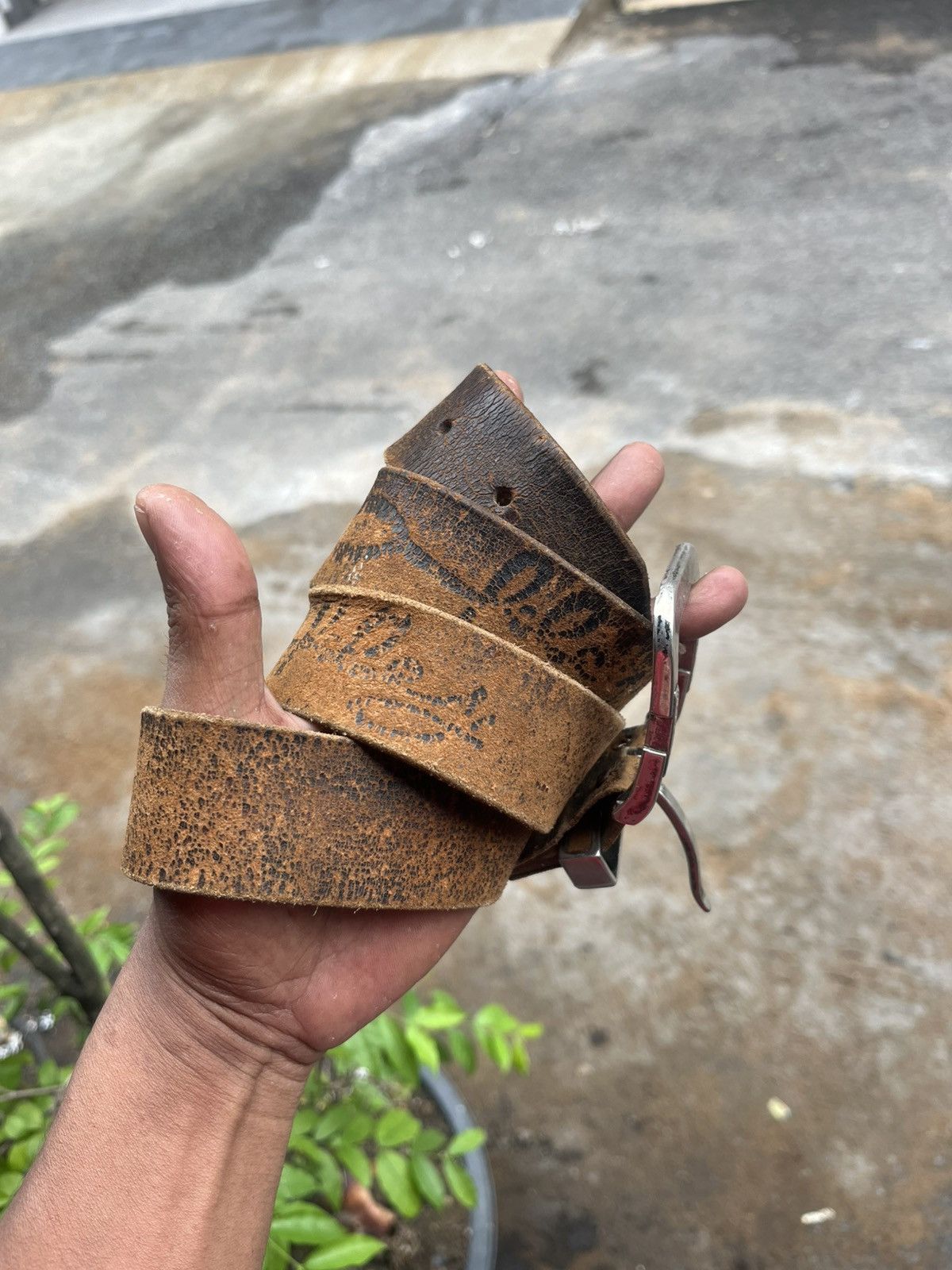 Oakley Fading oakley leather belt Size ONE SIZE - 3 Thumbnail