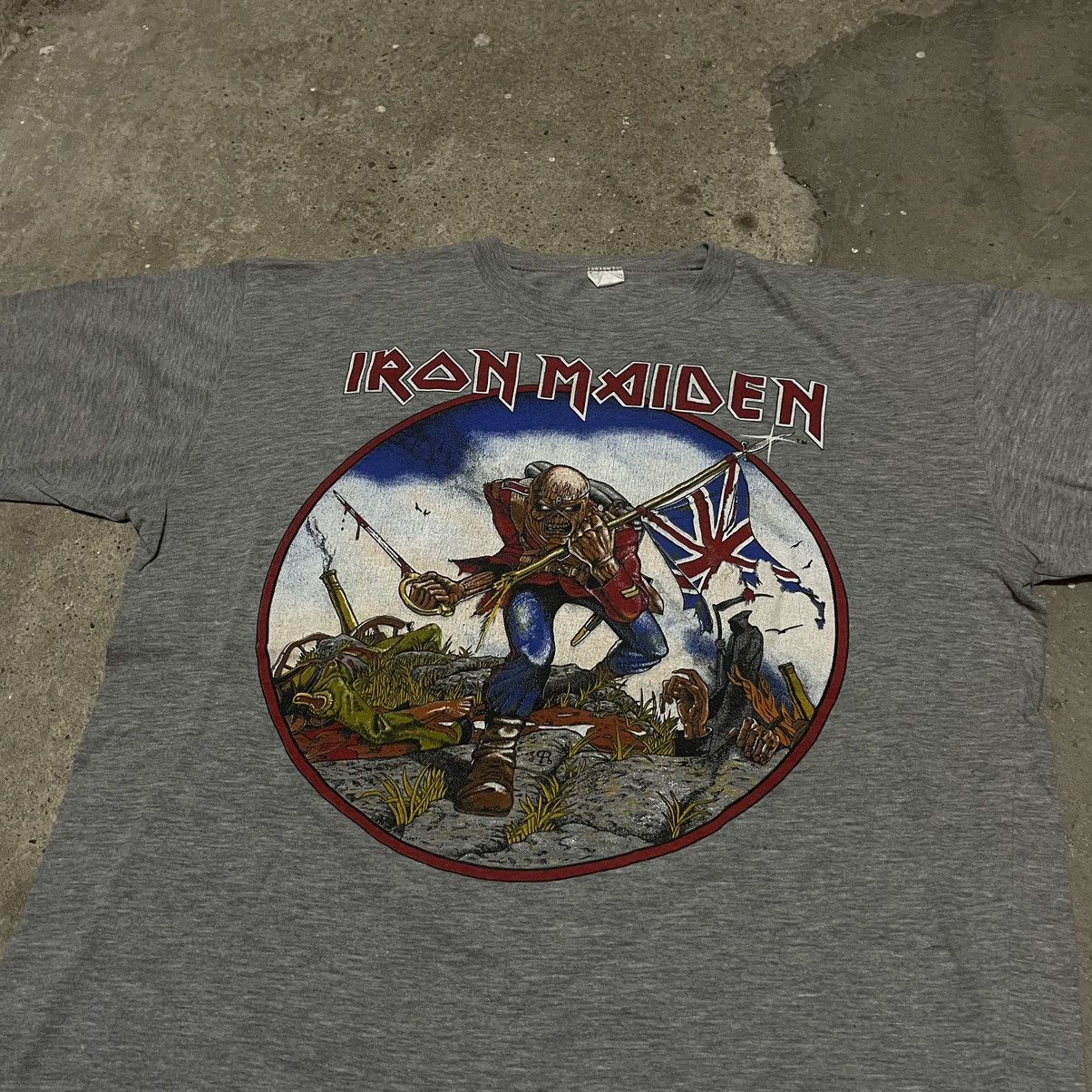 Band Tees × Vintage Vintage iron maiden world tour 1983 t-shirt Size US L / EU 52-54 / 3 - 3 Thumbnail