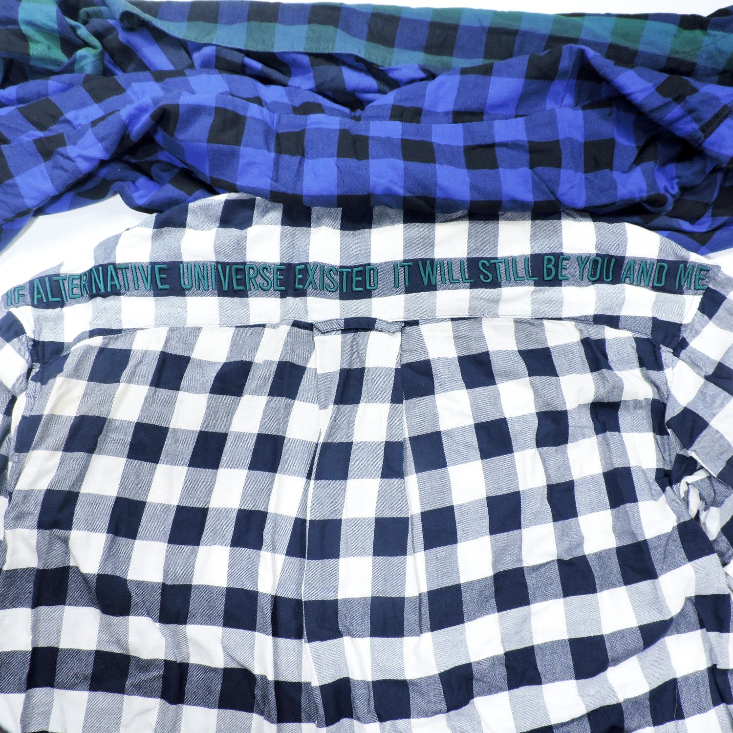 Juun.J JUNN.J DOUBLE LAYER PLAID LONG SLEEVE SHIRT Size US S / EU 44-46 / 1 - 22 Thumbnail