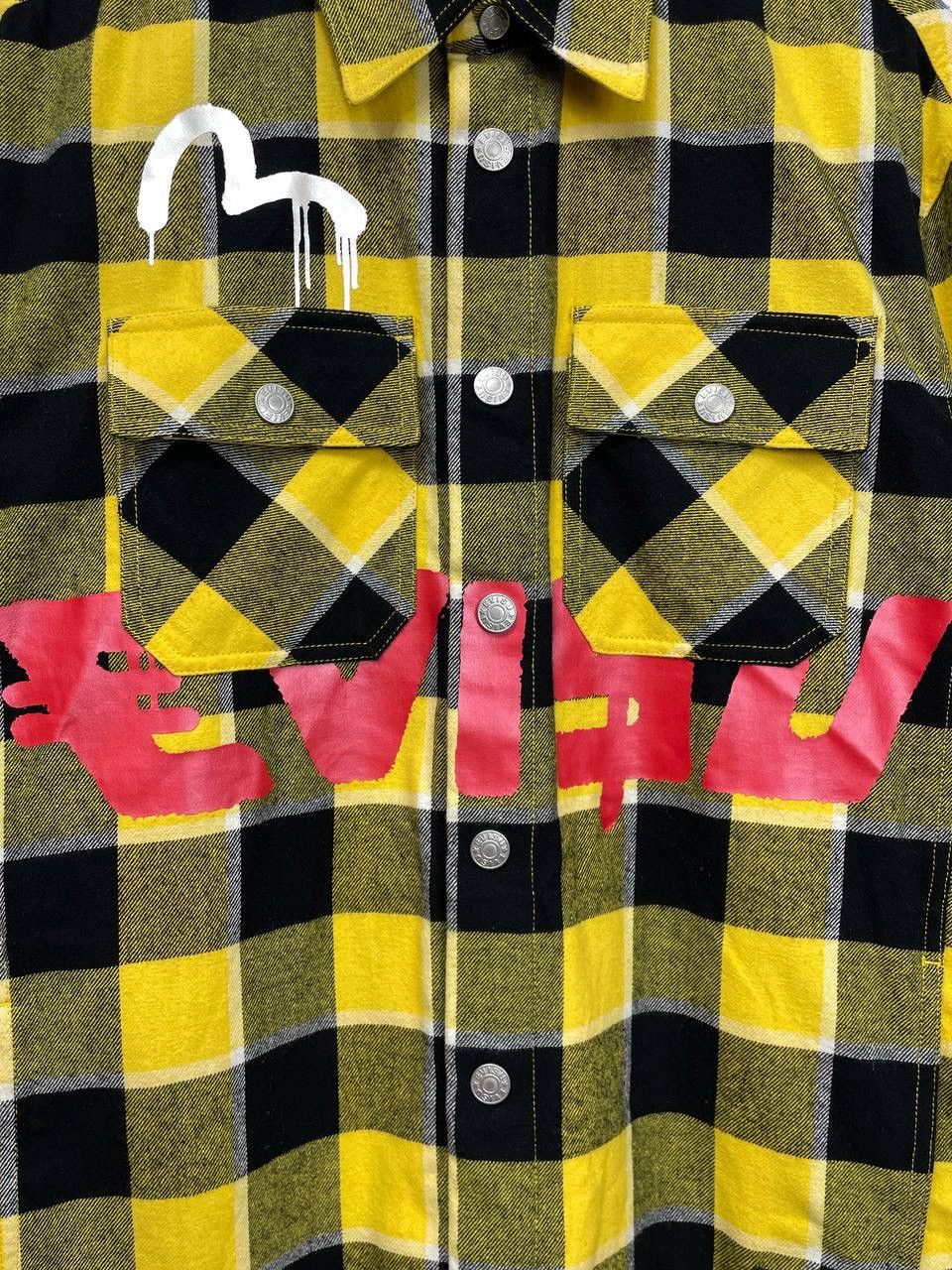 Evisu Evisu x Sfera Ebbasta Oversized Check Shirt – Size M Size US M / EU 48-50 / 2 - 6 Thumbnail