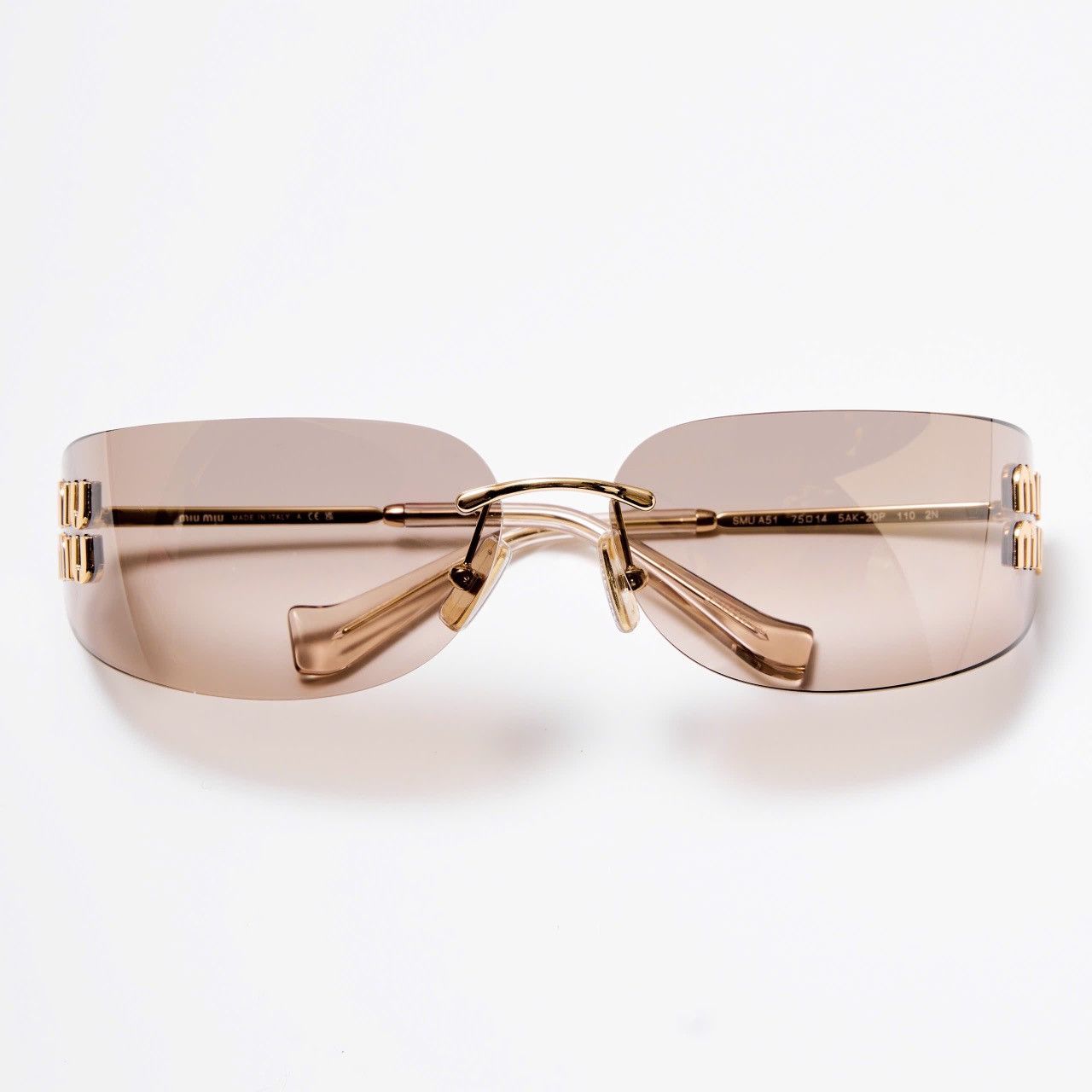 Miu Miu MIU MIU 0MU A51S 5AK20P SUNGLASSES Size ONE SIZE - 6 Thumbnail