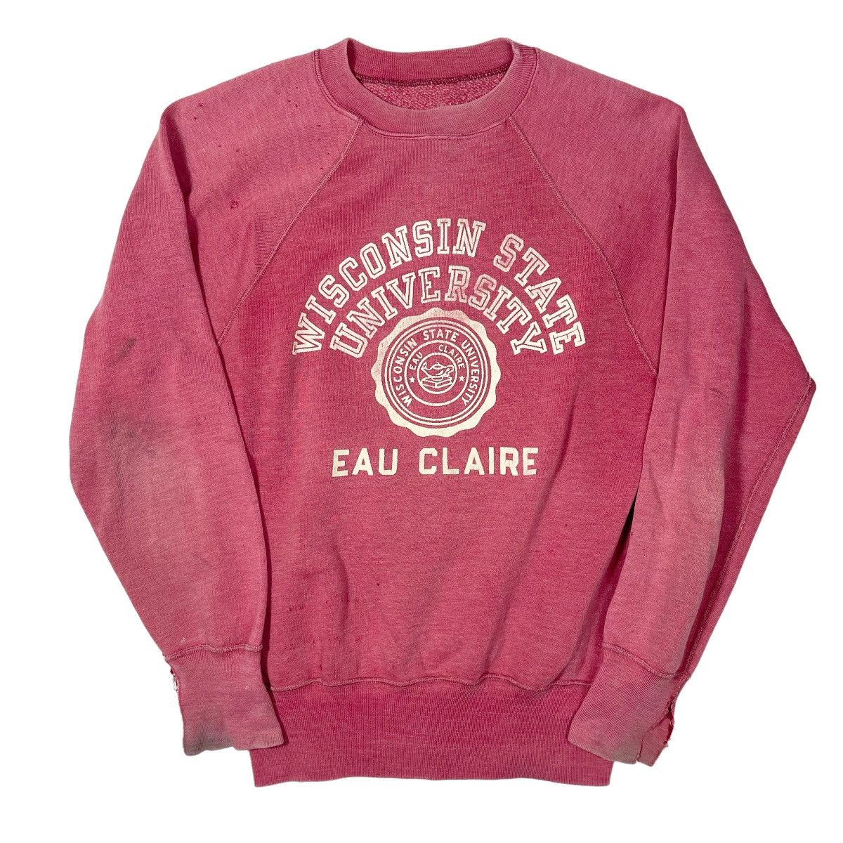 image of Vintage 1950S Wisconsin University Sweatshirt - S/m in Pink, Men's (Size Small)