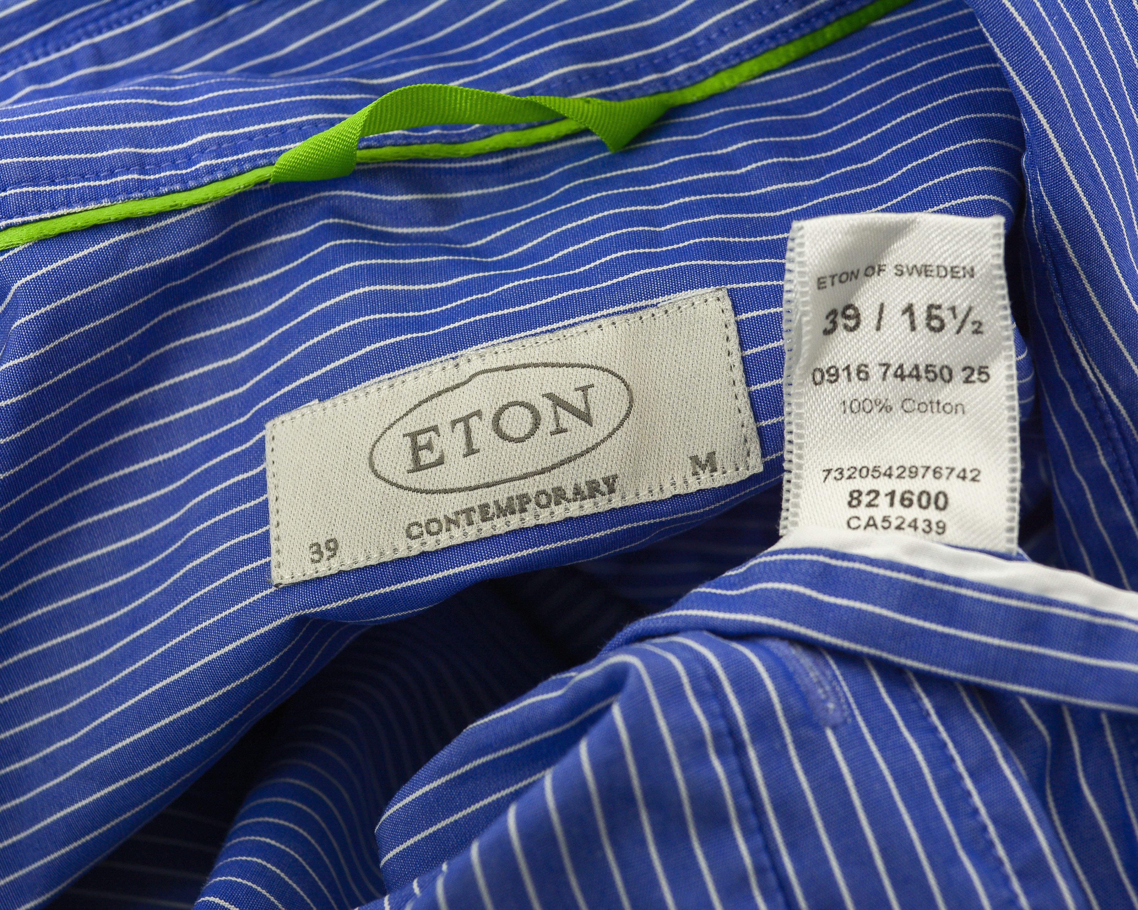 Eton ETON Shirt Sleeve 39 Pinstriped Button up Long Sleeve Size US M / EU 48-50 / 2 - 5 Thumbnail