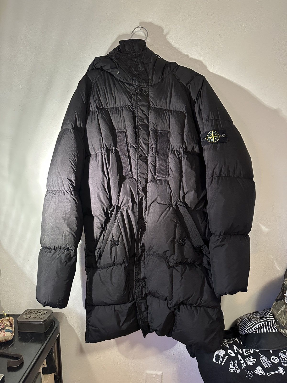 image of Stone Island Parka in Black, Men's (Size XL)