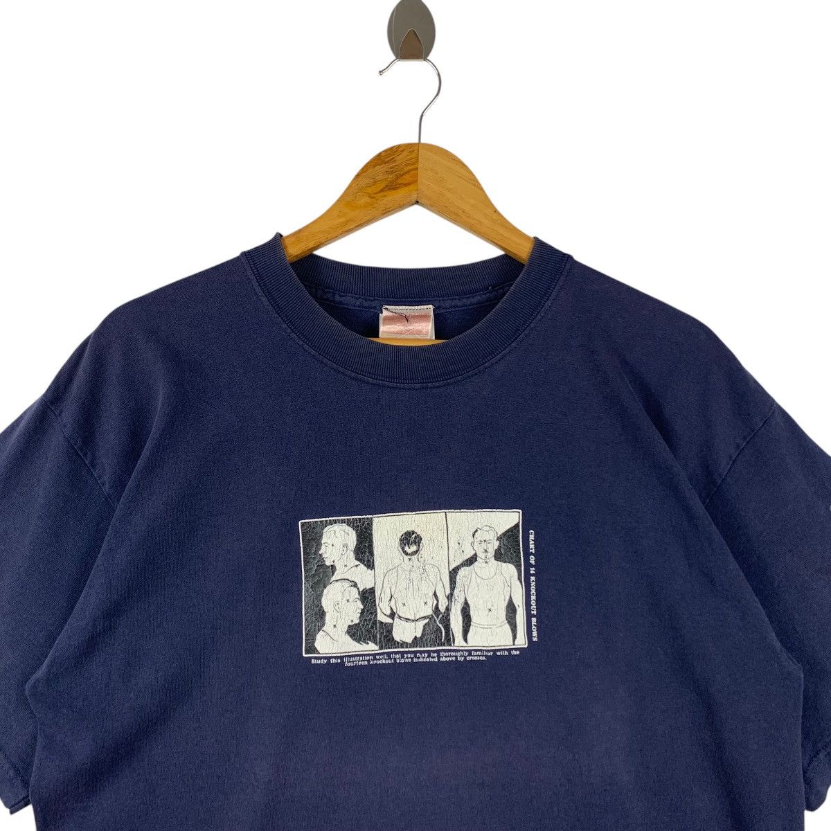 Japanese Brand × SSUR Vintage SSUR photo tee chart of knockout blow tee Size US L / EU 52-54 / 3 - 2 Thumbnail