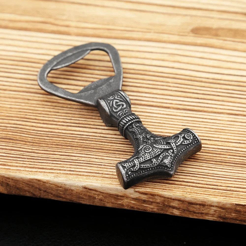 Vintage Nordic Vikings Black Opener Size ONE SIZE - 2 Thumbnail