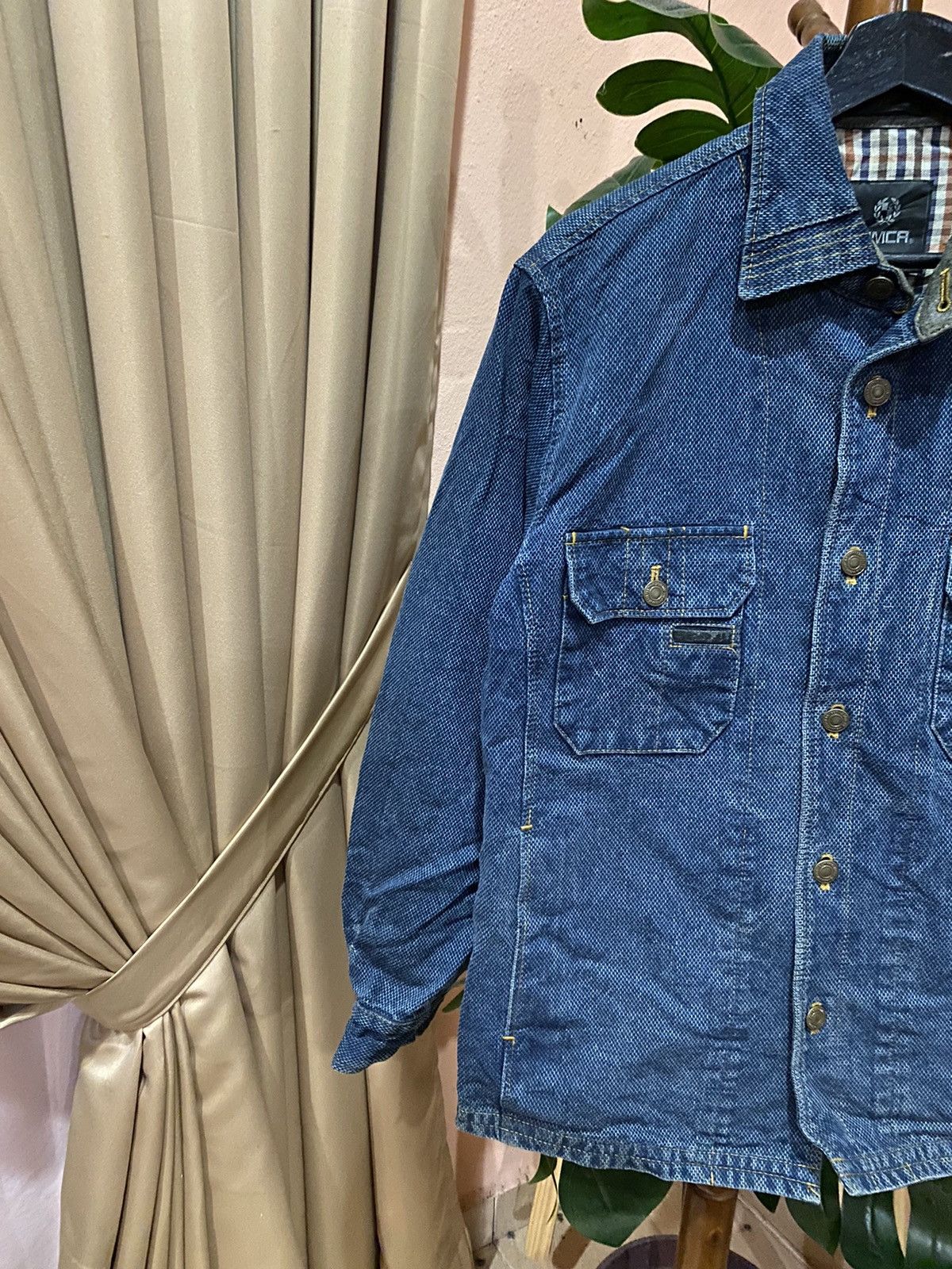 Indigo × Japanese Brand CIMCA Blue Indigo Denim Jacket – Vintage Styled Button-Up Size US M / EU 48-50 / 2 - 5 Thumbnail