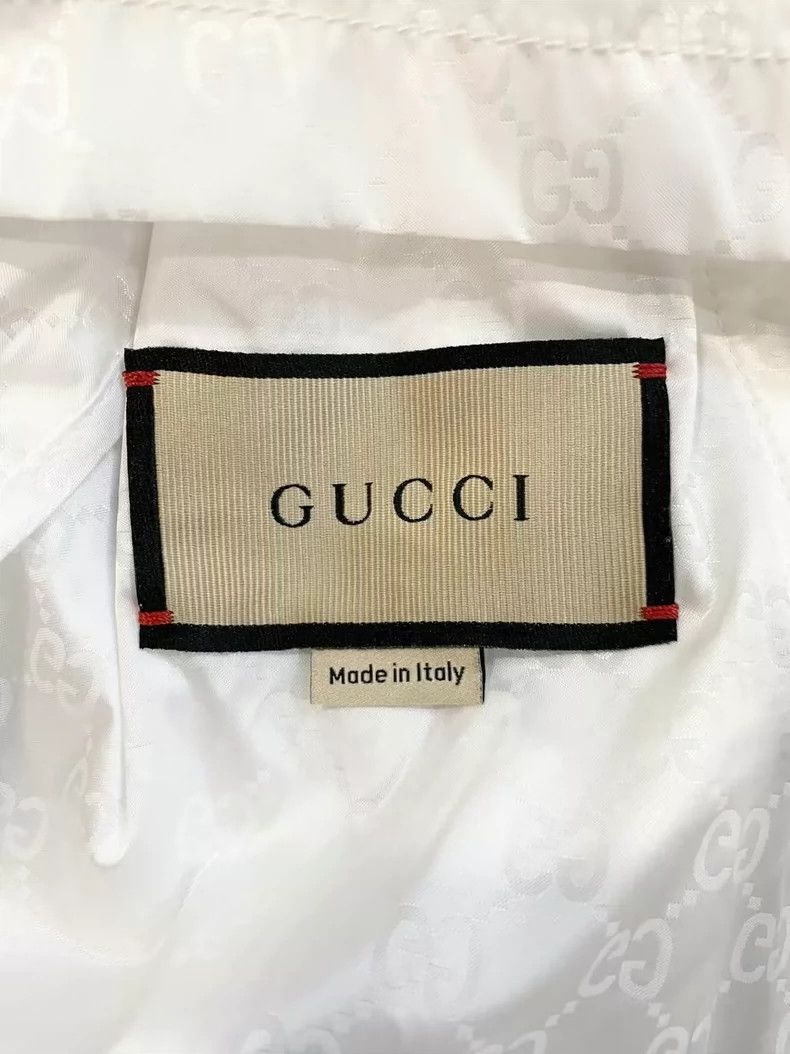 Gucci Gucci Size 38 White full logo hooded windbreaker jacket 250 Size US XXS / EU 40 - 4 Thumbnail