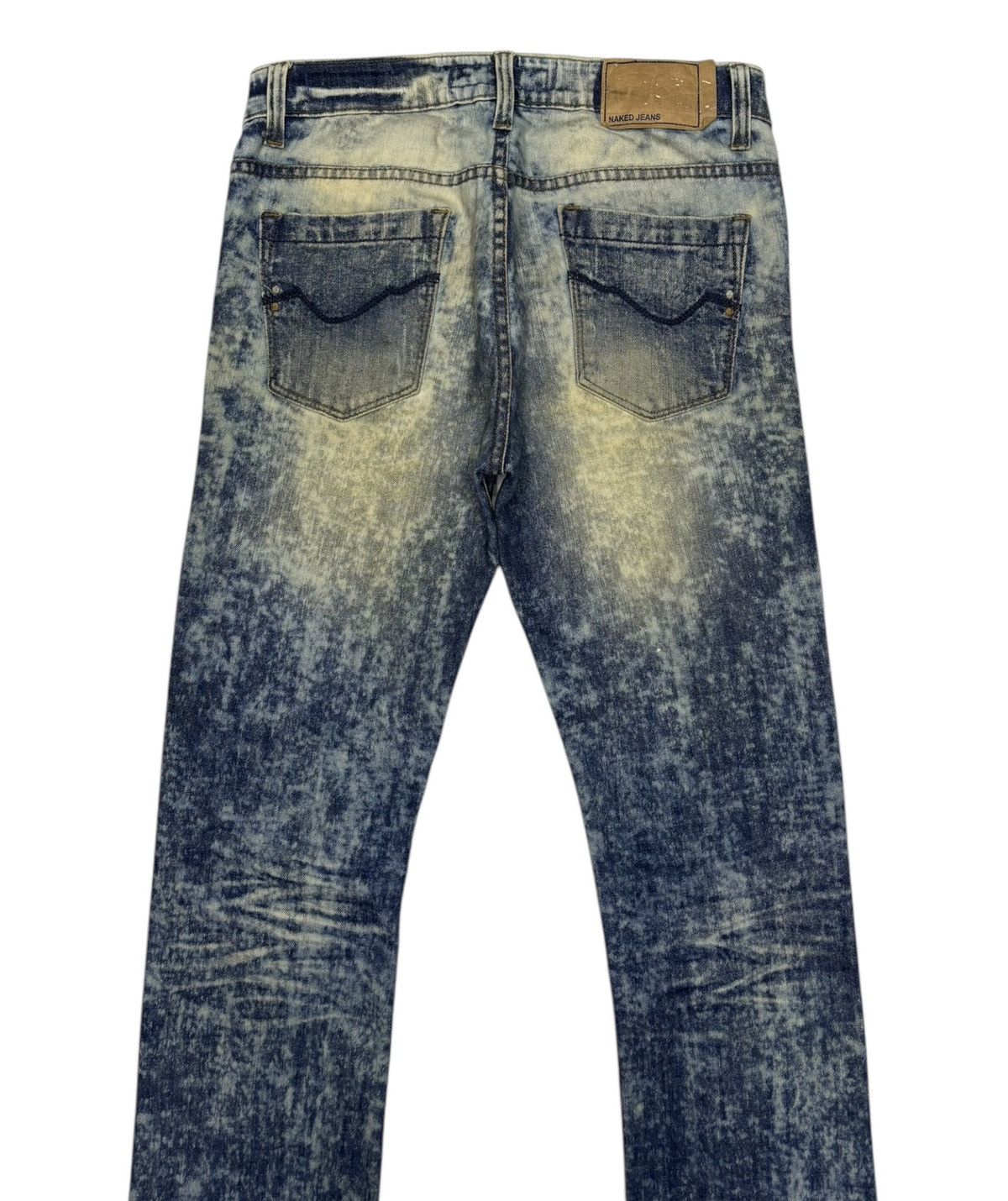 If Six Was Nine OG🔥NAKED JEANS BLEACH ROCKSTAR SLIM FLARE DENIM JEANS Size US 31 - 6 Thumbnail