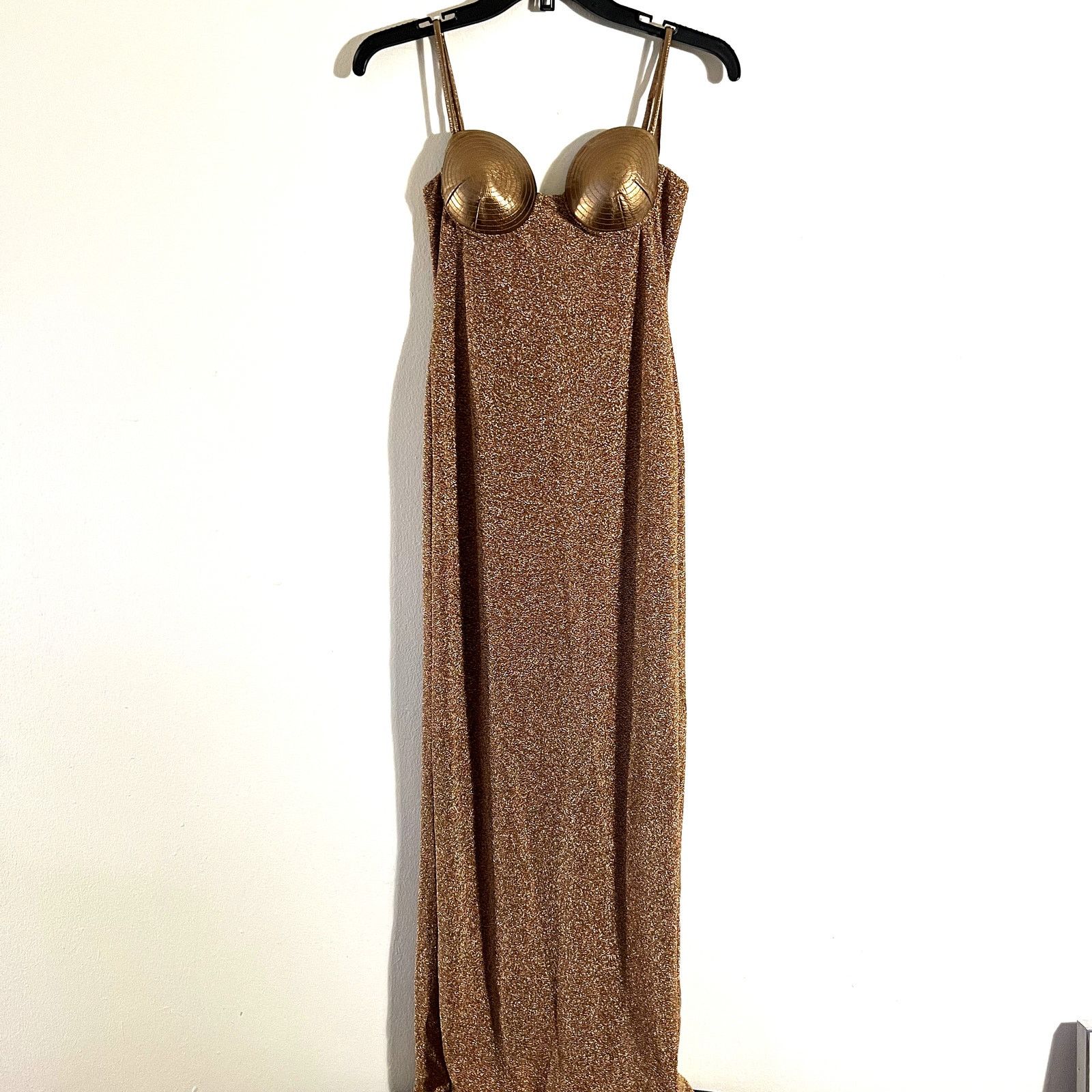 Camila Coelho Camila Coelho Donna Gown in Copper Metallic gold size S D1 Size S / US 4 / IT 40 - 3 Thumbnail