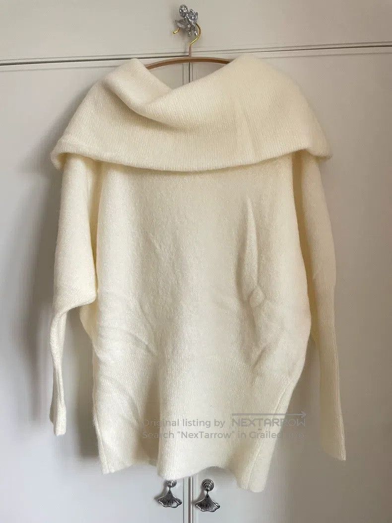 Acne Studios Acne Studios Beige DAZE MOHAIR Boat Neck Top Size M / US 6-8 / IT 42-44 - 2 Thumbnail
