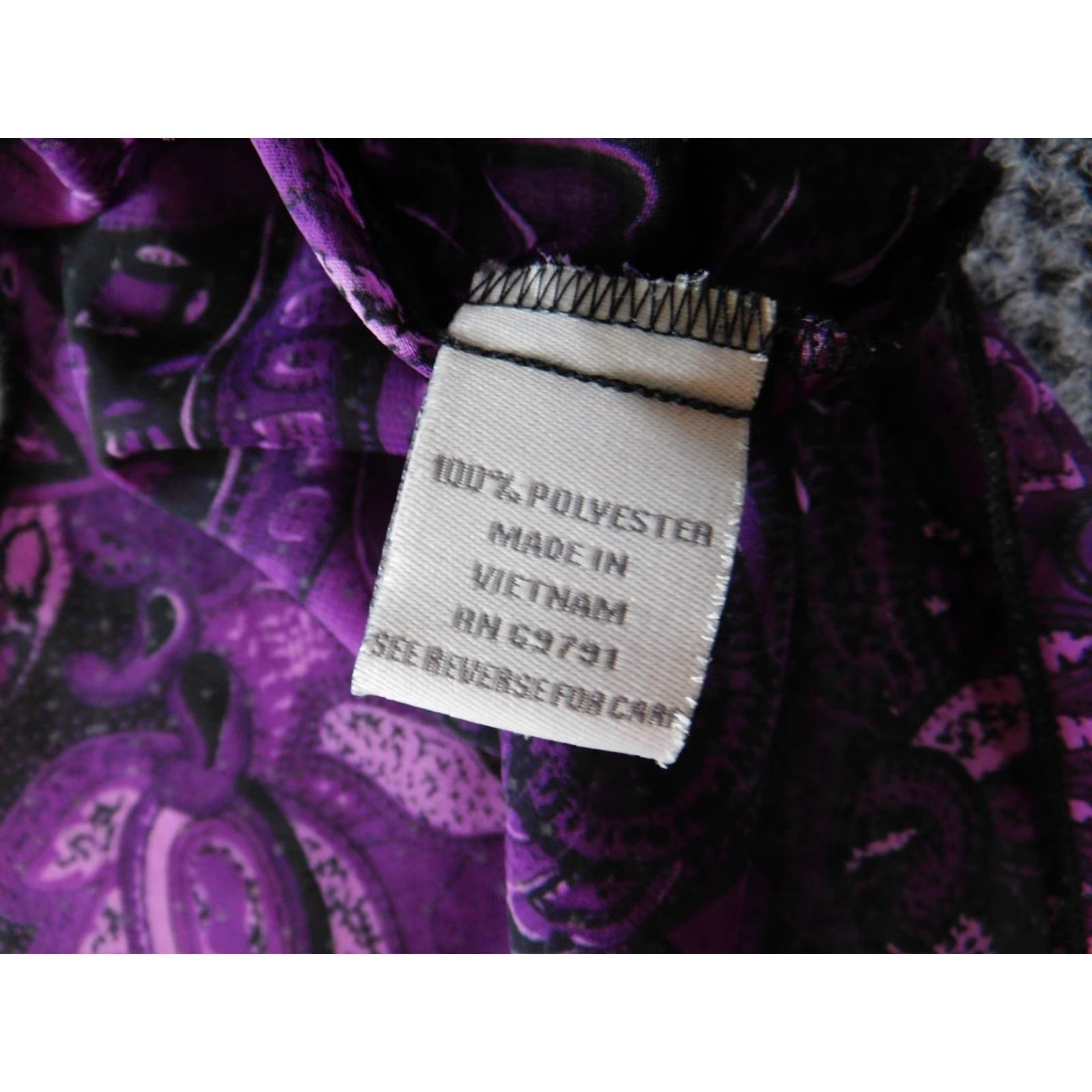 Vintage Dressbarn Blouse 16 Purple Floral Crew Neck Pullover Long Sleeve Casual Designer Top Womens Regular Size 16 Purple Floral Blouse Size XXL / US 16-18 / IT 52-54 - 6 Thumbnail