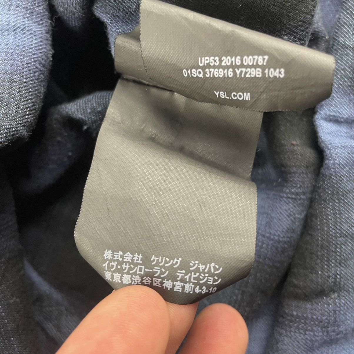 Saint Laurent Paris Saint Laurent Paris Hedi Silmane Blue Shadow Plaid Shirt 40 Size US M / EU 48-50 / 2 - 11 Thumbnail