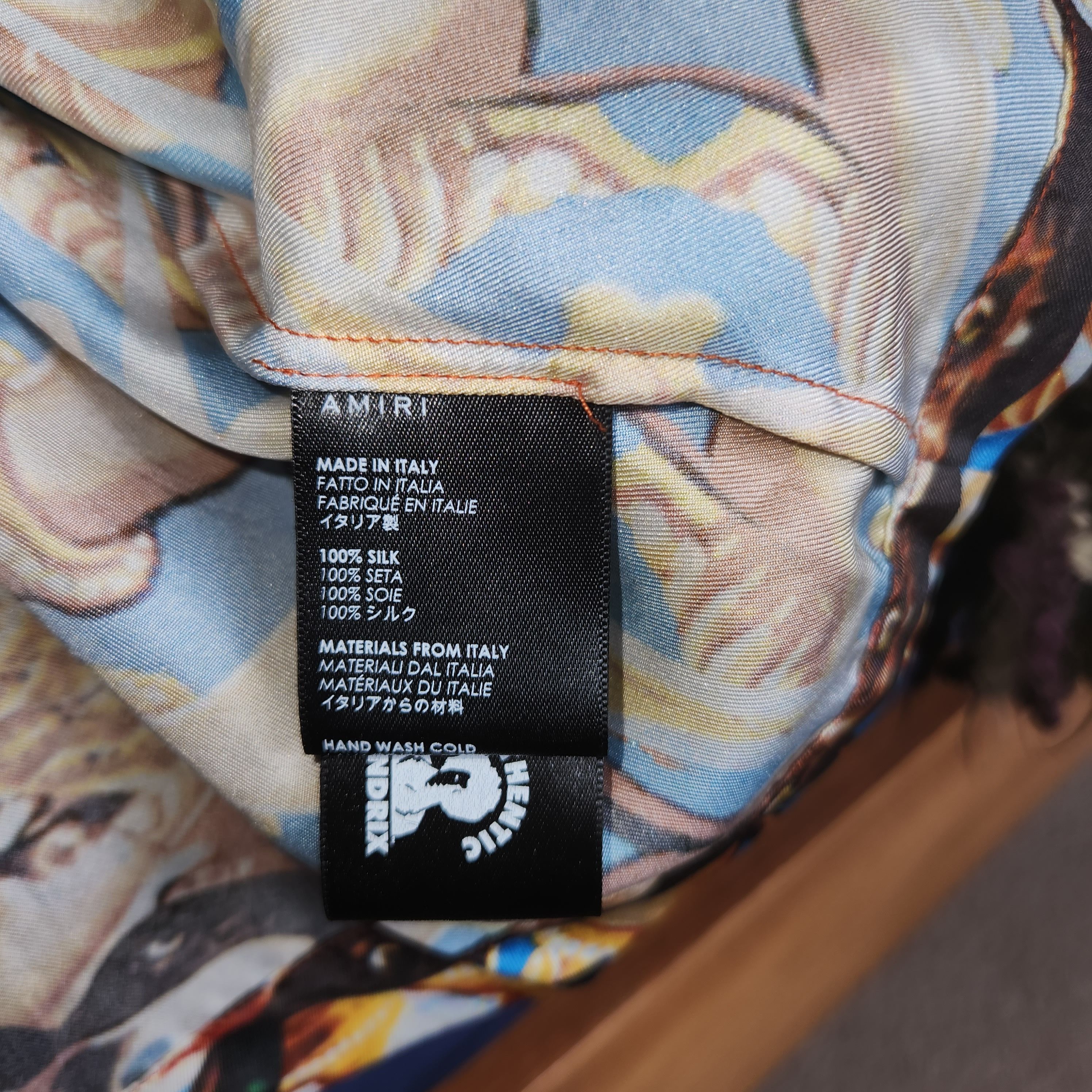 Amiri AMIRI Jimi Hendrix Silk Camp Collar Shirt Medium Size US M / EU 48-50 / 2 - 5 Thumbnail