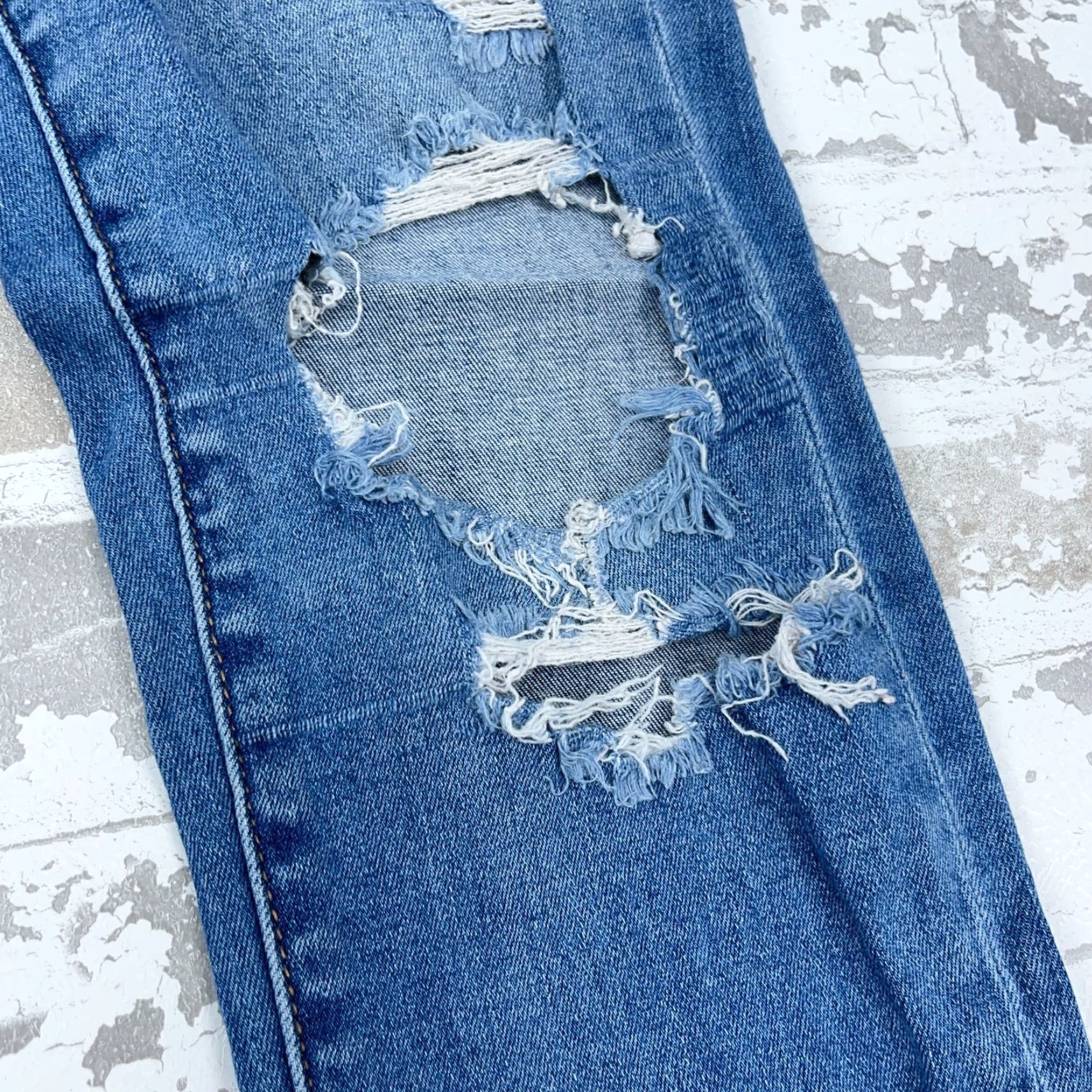 American Eagle Outfitters American Eagle Outfitters Jeans Women 4 Curvy High Rise Jegging Denim Pants Blue 5-Pocket Comfort Distressed Stretch Modern Classic Festival Womens Size 27" / US 4 / IT 40 - 6 Thumbnail