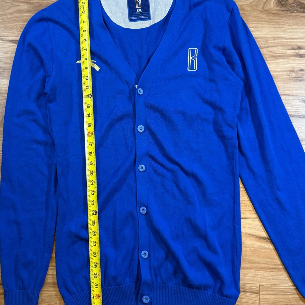 Jordan Brand ANTA Men’s L Kevin Garnett Wool Cardigan Blue Sweater Size US L / EU 52-54 / 3 - 6 Thumbnail